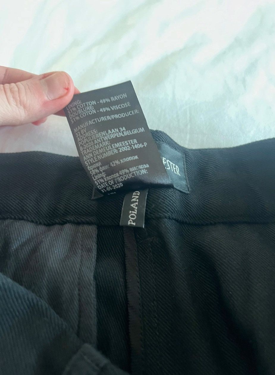 Ann Demeulemeester Ann Demeulemeester sleek fitted black tailored trouser Size 26" / US 2 / IT 38 - 3 Thumbnail