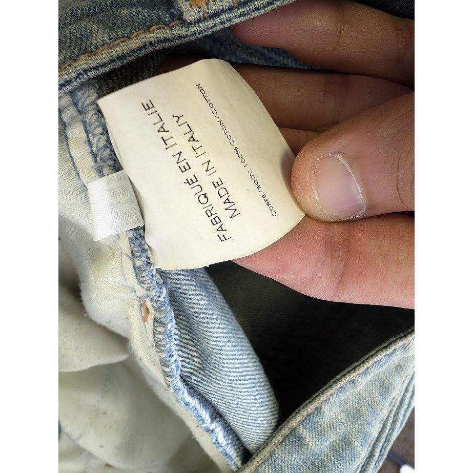 Balmain o1rbi21 Biker Jeans in Blue Size US 30 / EU 46 - 5 Thumbnail