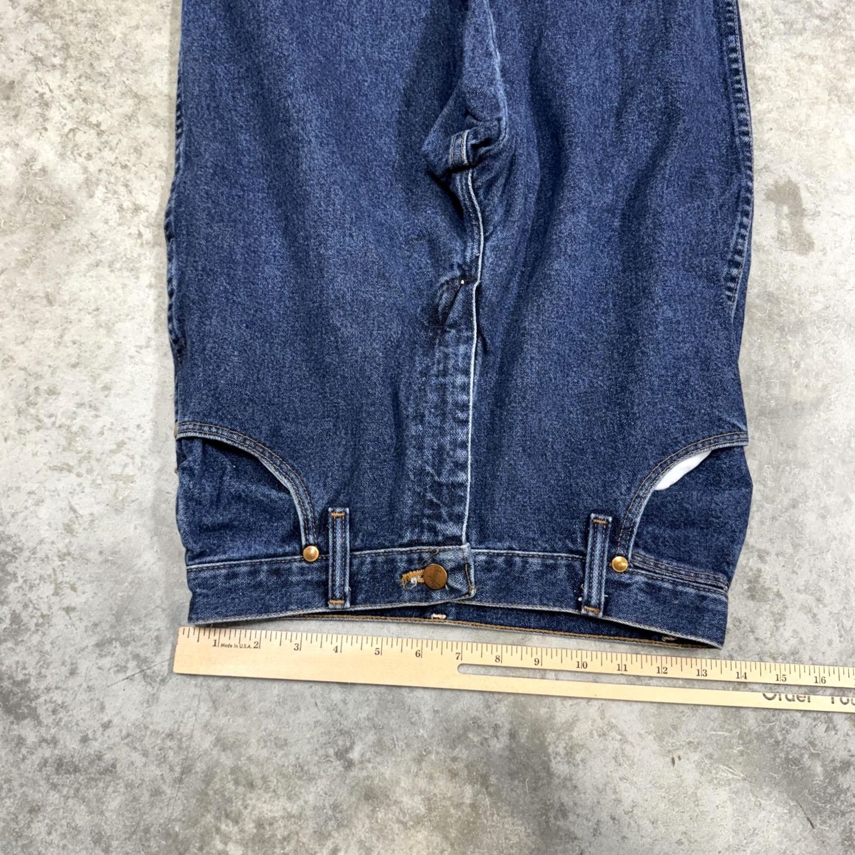 Wrangler VINTAGE Wrangler Jeans Womens 7/8 Blue High Rise Tapered Leg Made USA 90s Size 28" / US 6 / IT 42 - 5 Thumbnail