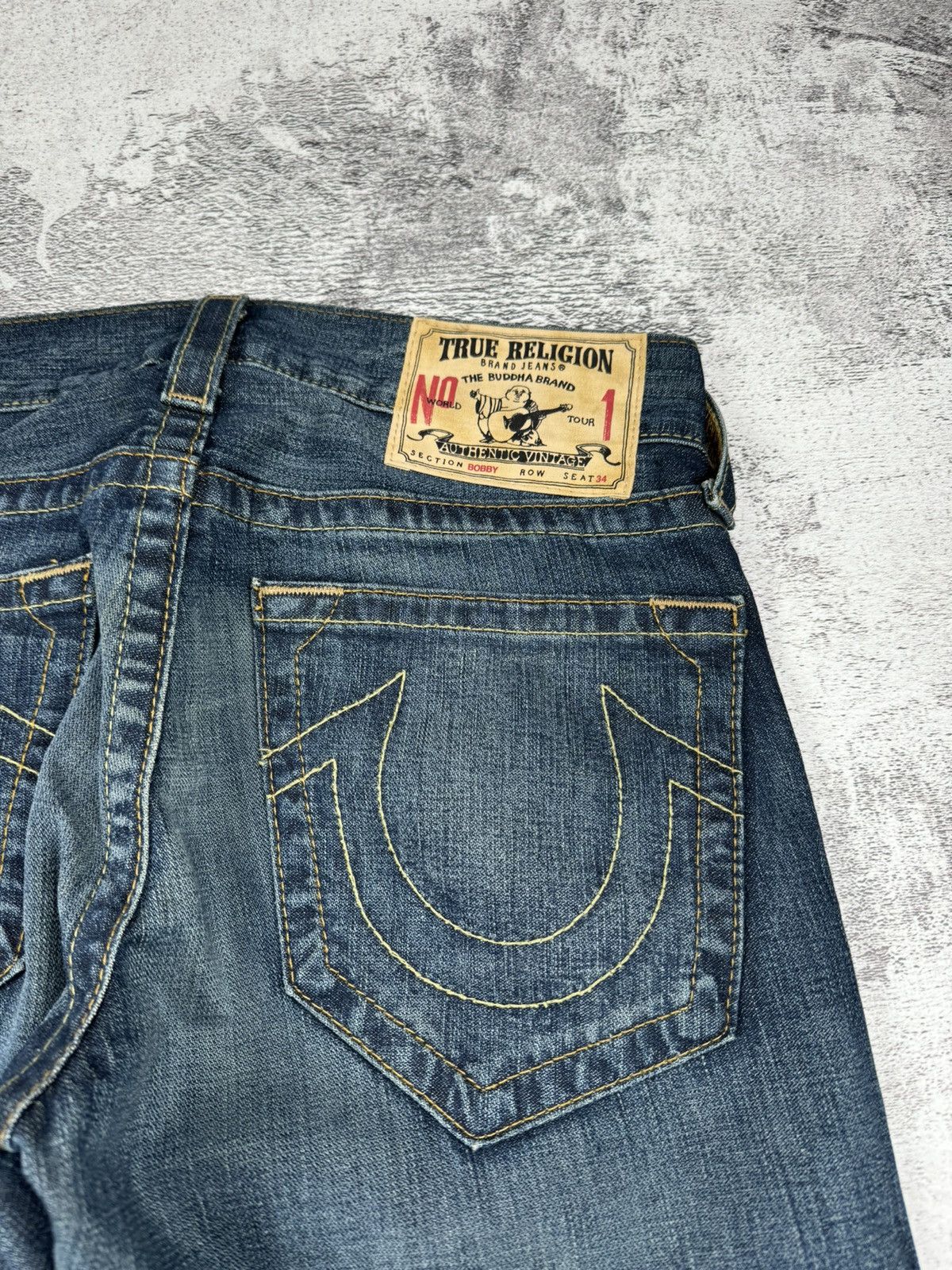 True Religion Vintage Distressed Y2K Avant Gard Rare True Religion Jeans Size US 29 - 16 Thumbnail