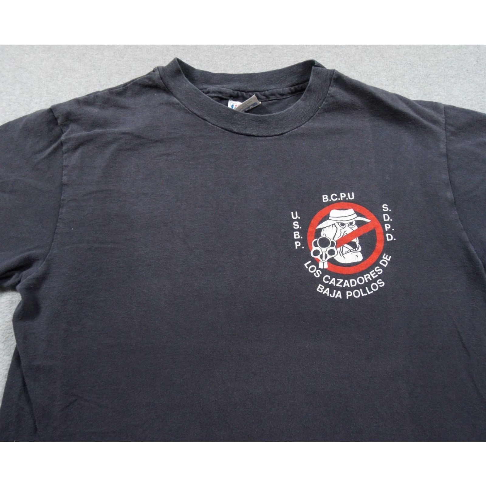 Hanes VINTAGE Law Enforcement Parody Shirt Mens L Black 80s Satire Controversial Hanes T-Shirt Shirts Mens Black 80s Satire Size US L / EU 52-54 / 3 - 2 Thumbnail