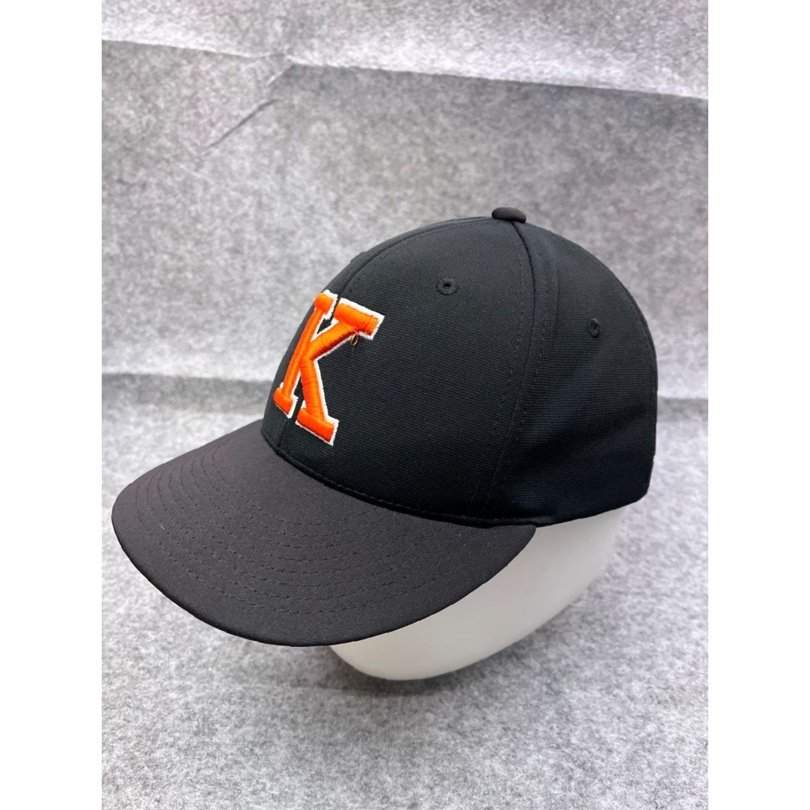 Vintage Richardson Hat Cap Fitted Adult Medium Black Polyester Embroidered K Logo Baseball Cap Mens Size ONE SIZE - 4 Thumbnail