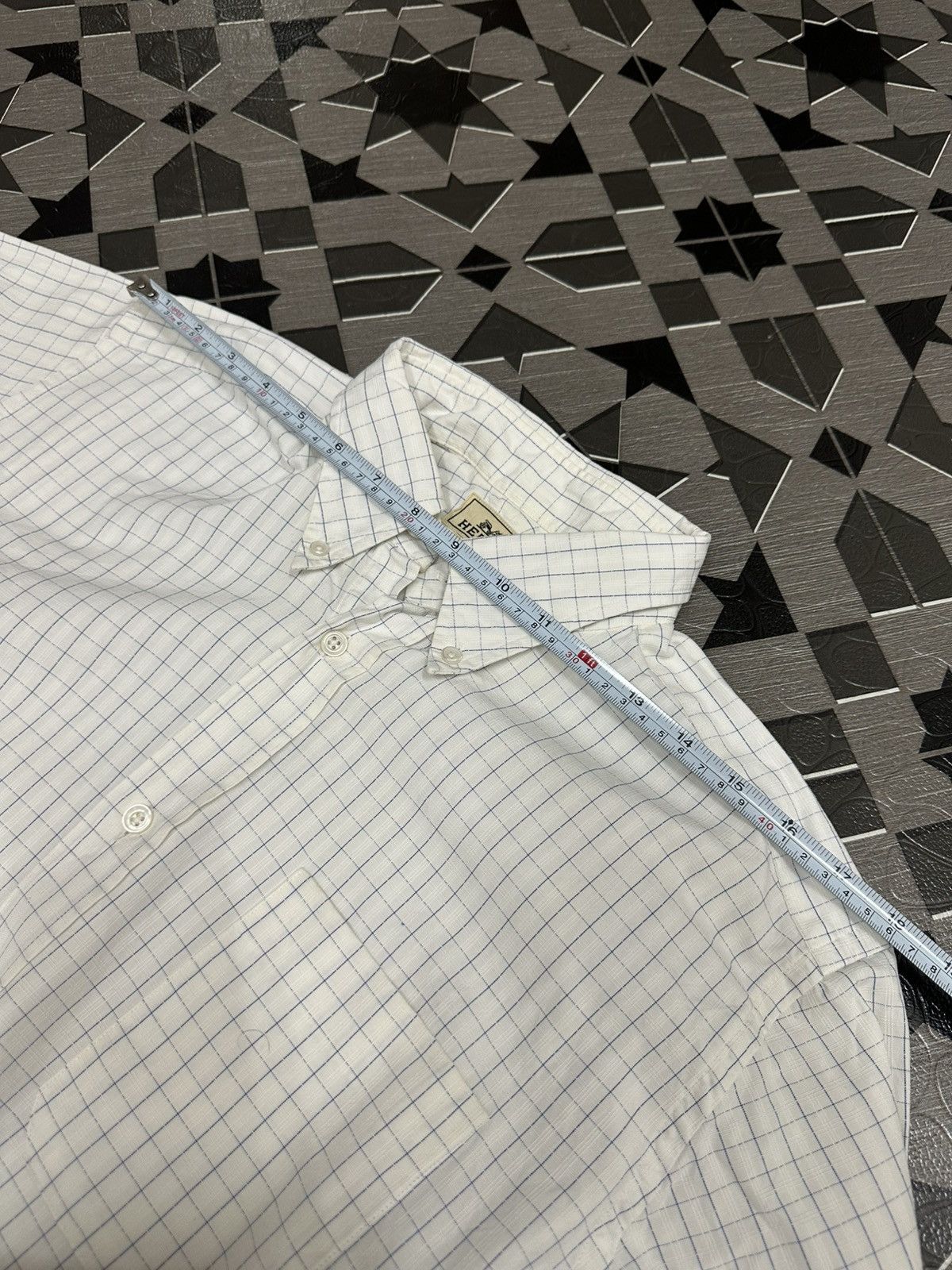 Hermes Hermes (Maison Margiela Era) Made in France Button Up Shirt Size US L / EU 52-54 / 3 - 13 Thumbnail