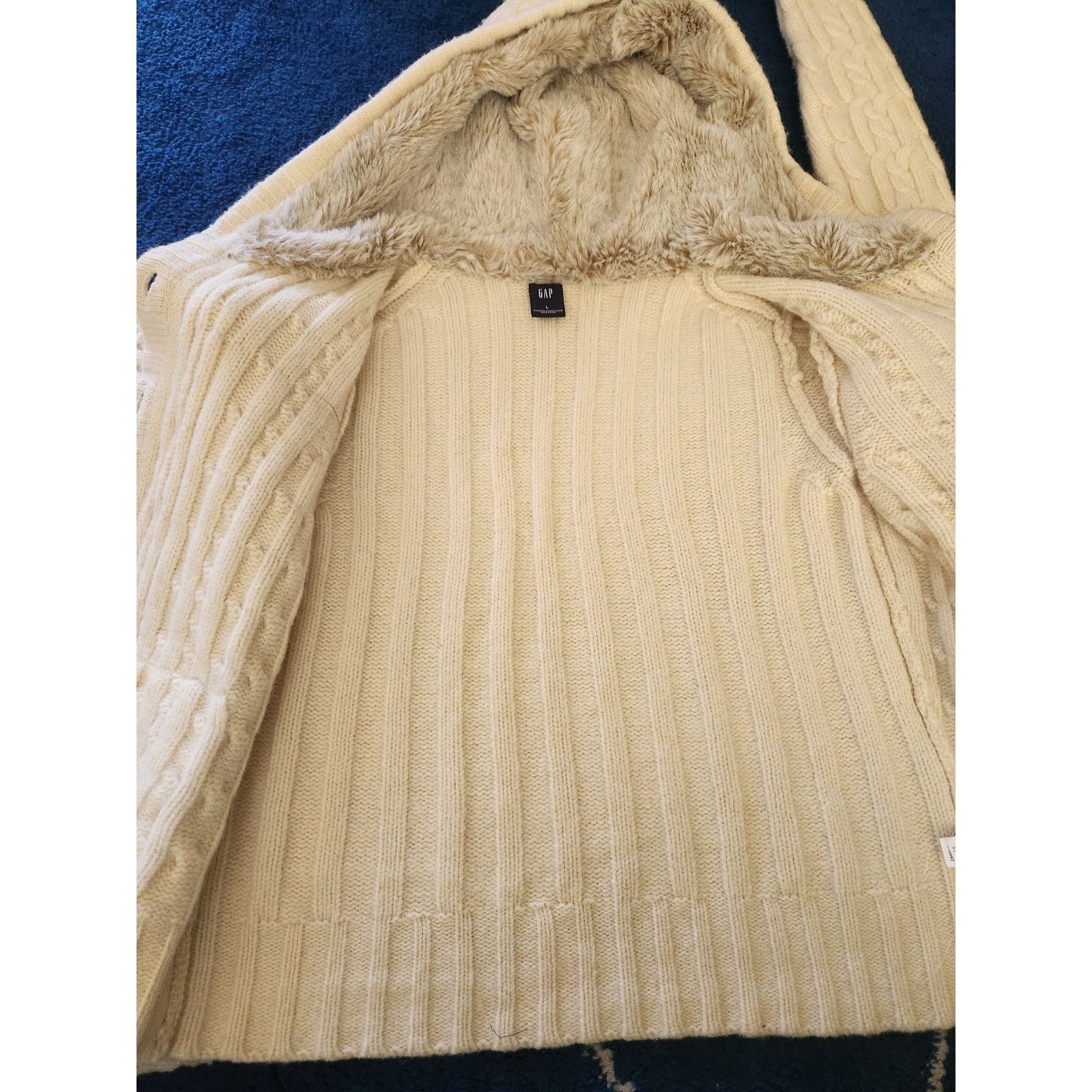 Gap Gap Y2k Inspired Lamb's Wool Button Up Sweater-Lg Size L / US 10 / IT 46 - 4 Thumbnail