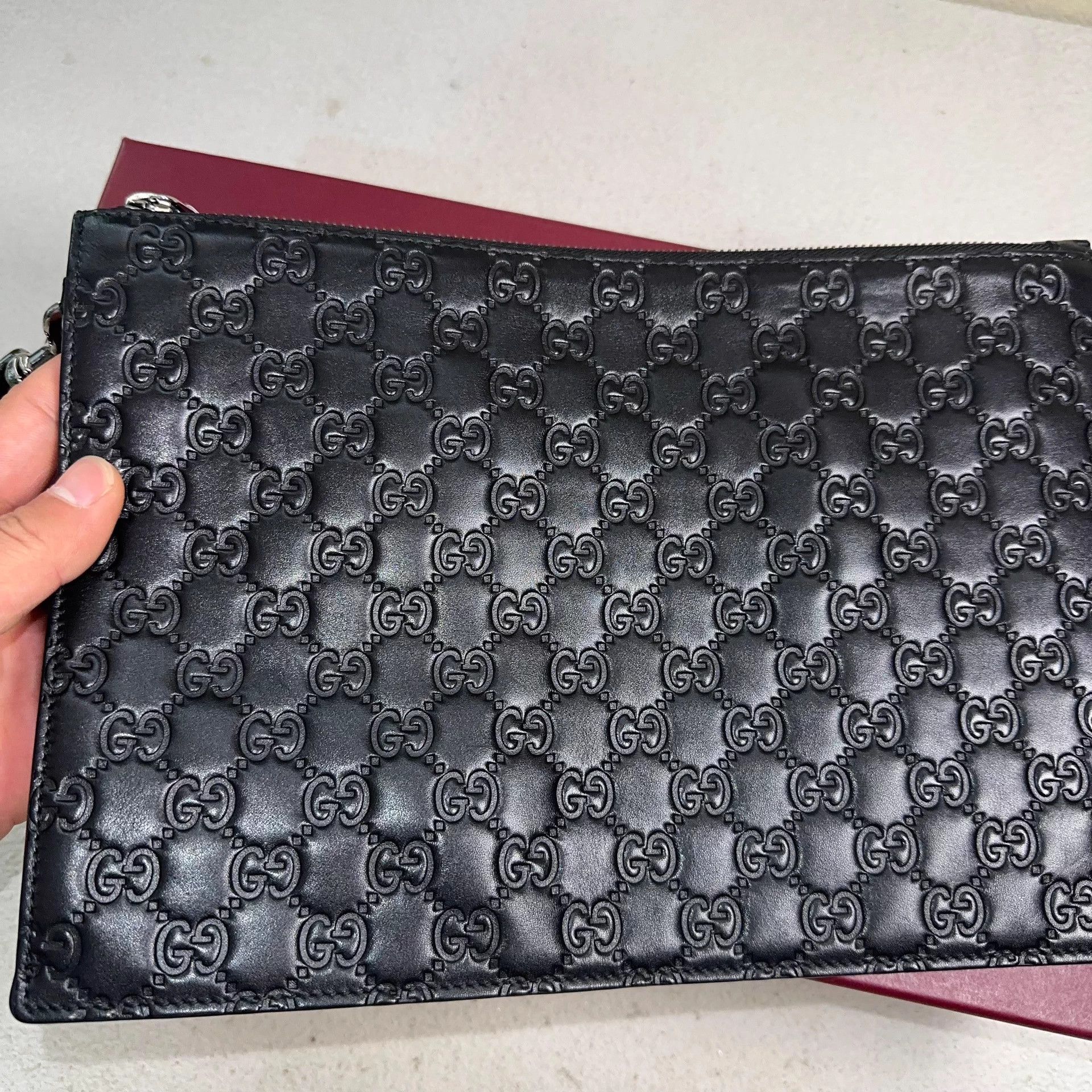 Gucci GUCCI GG Marmont bi-fold wallet black soft leather Size ONE SIZE - 3 Thumbnail