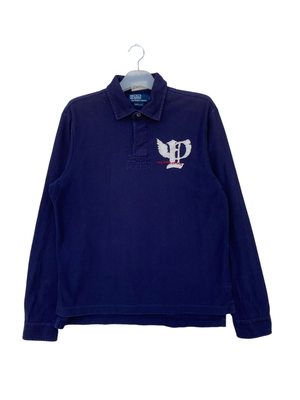 Polo Ralph Lauren Vintage Polo Ralph Lauren Custom Fit Polo Rugby Size US L / EU 52-54 / 3 - 1 Thumbnail
