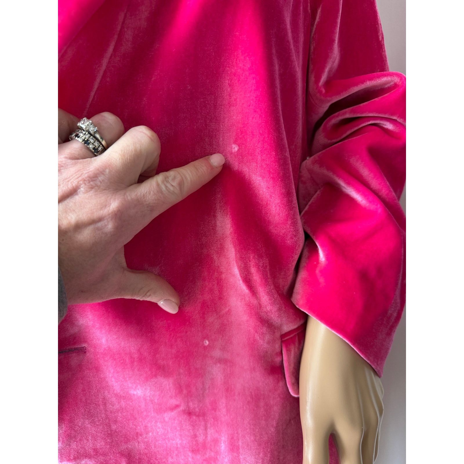 Kate Spade Kate Spade Pink Velvet Blazer open front barbiecore small Size S / US 4 / IT 40 - 17 Thumbnail
