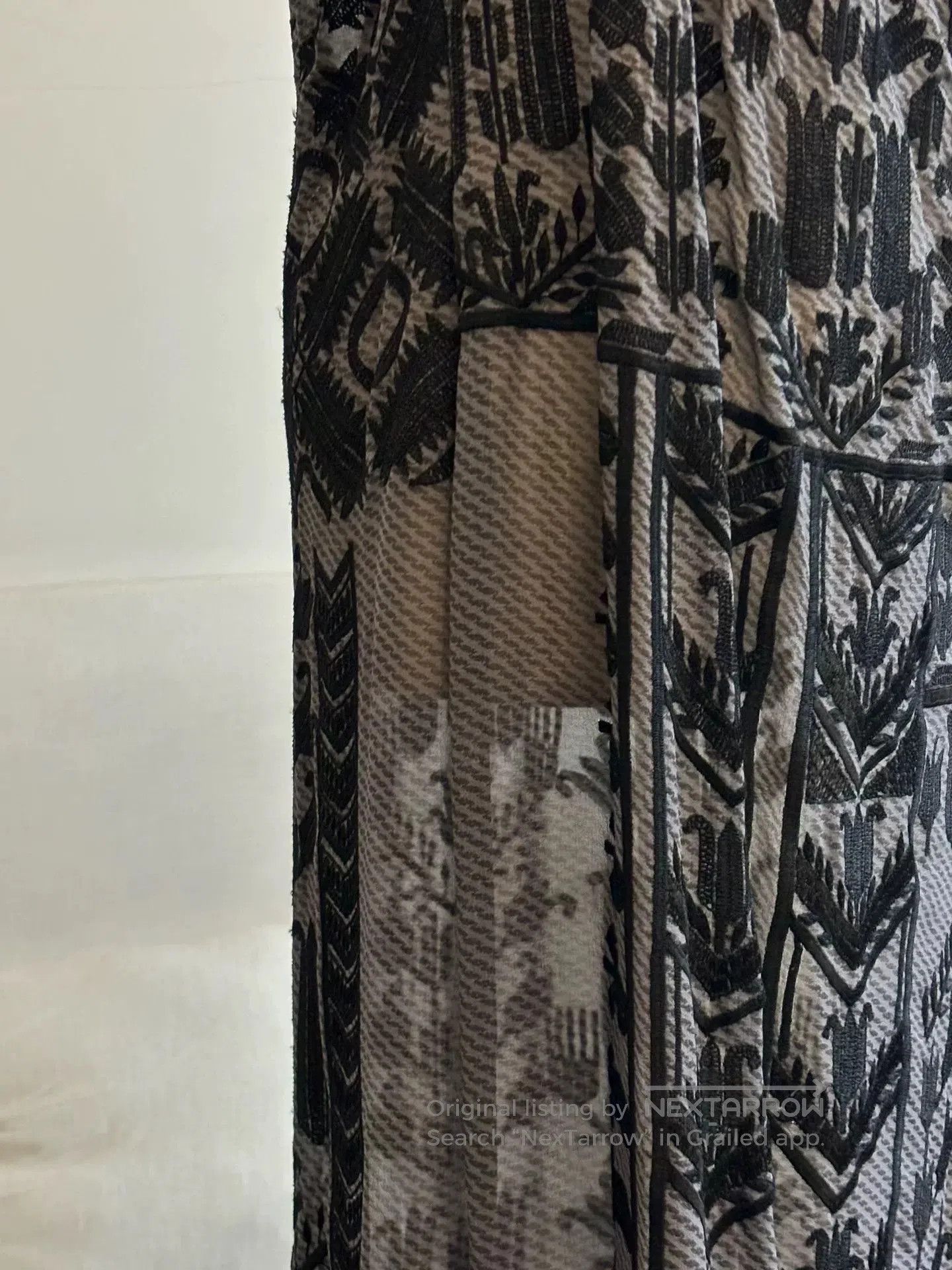 Dries Van Noten drapes and tulip print silk dress. Size M / US 6-8 / IT 42-44 - 5 Thumbnail