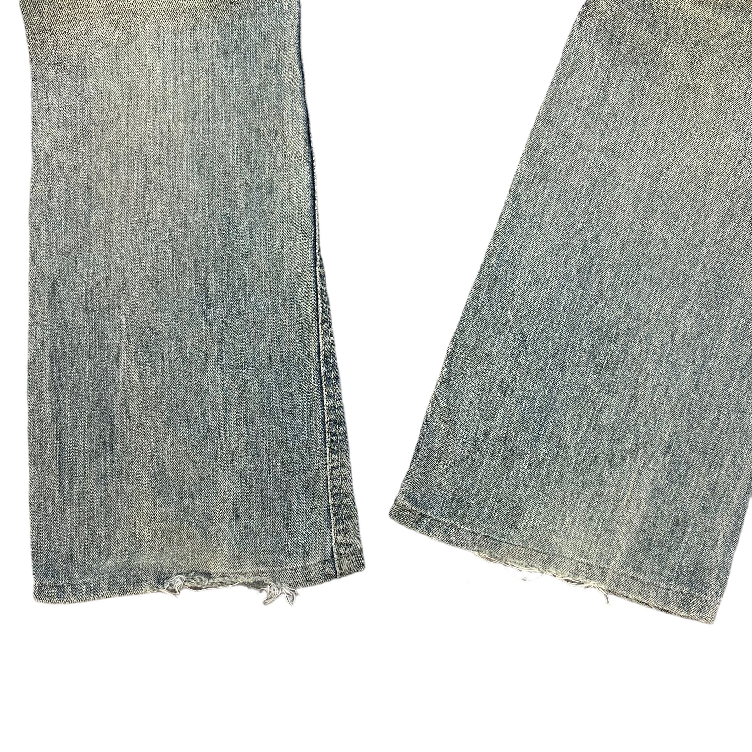 Edwin VIENUS JEANS EDWIN RUSTY DISTRESS FLARE JEANS #8865-032 Size 31" - 16 Thumbnail