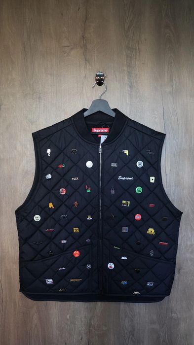 Supreme Supreme Pins Quilted Work Vest | Grailed