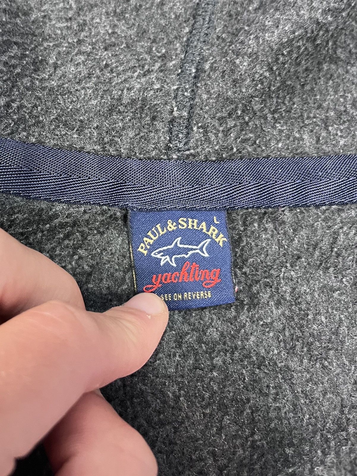 Paul & Shark Paul & Shark Yachting Fleece Hoodie L Teddy Vintage Jacket Size US L / EU 52-54 / 3 - 10 Thumbnail