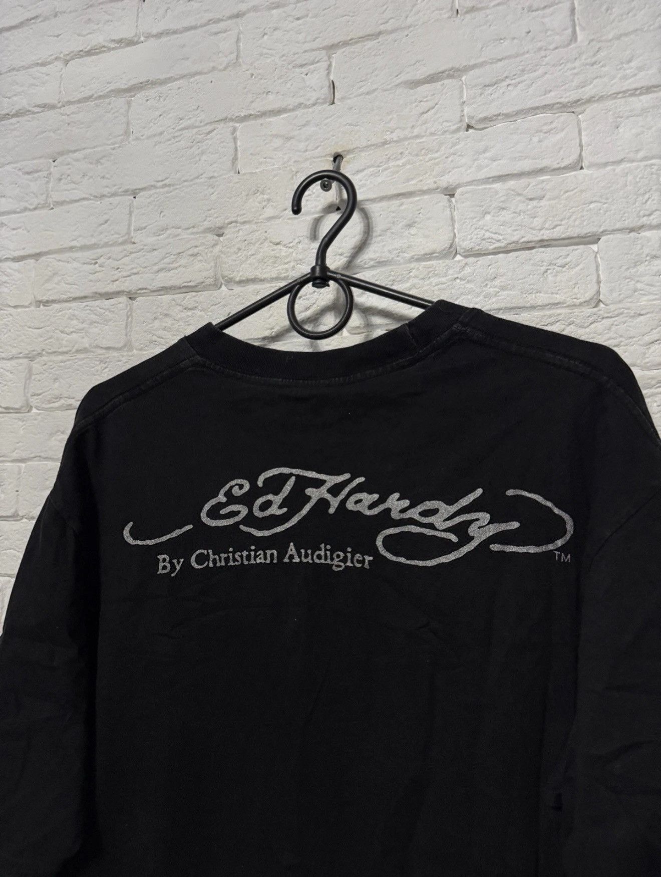 Ed Hardy Vintage Ed Hardy By Christian Audigier T-shirt Huge Logo Size US L / EU 52-54 / 3 - 7 Thumbnail