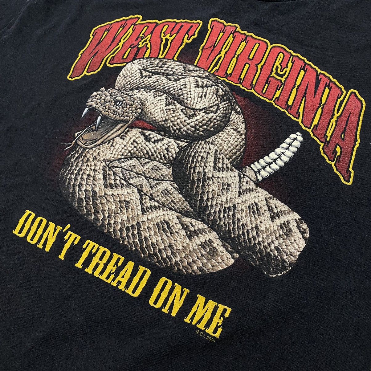 Kanye West × Kapital × Vintage Vtg Y2K West Virginia Don’t Tread On Me Rattlesnake Tee Size US XL / EU 56 / 4 - 4 Thumbnail