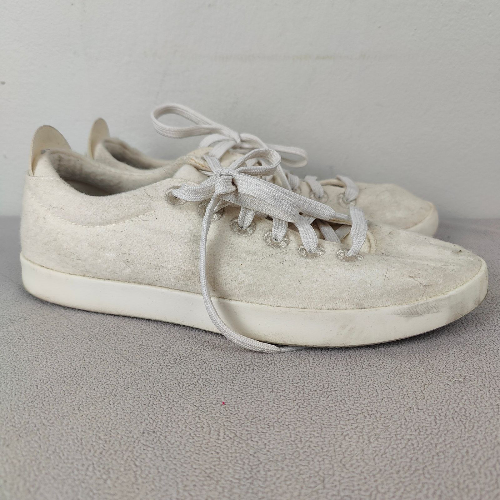 Allbirds Allbirds Wool Pipers Sneakers Womens 10 White Lace Up Size US 10 / IT 40 - 1 Thumbnail
