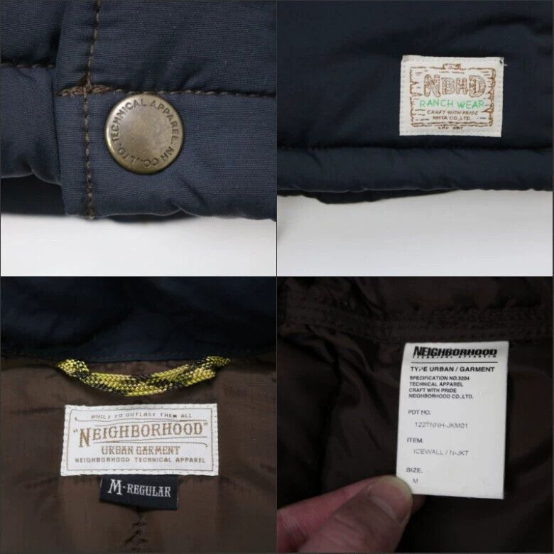 Neighborhood NEIGHBORHOOD ICEWALL Hooded Down Jacket M Navy LikeNew Size US M / EU 48-50 / 2 - 9 Thumbnail