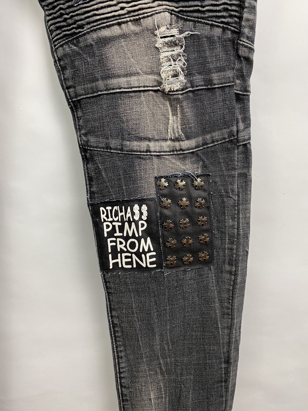 Japanese Brand 🇯🇵 Y2K Biepa Japan Japan Punk Metal Emo plain balmain style Size US 34 / EU 50 - 5 Thumbnail