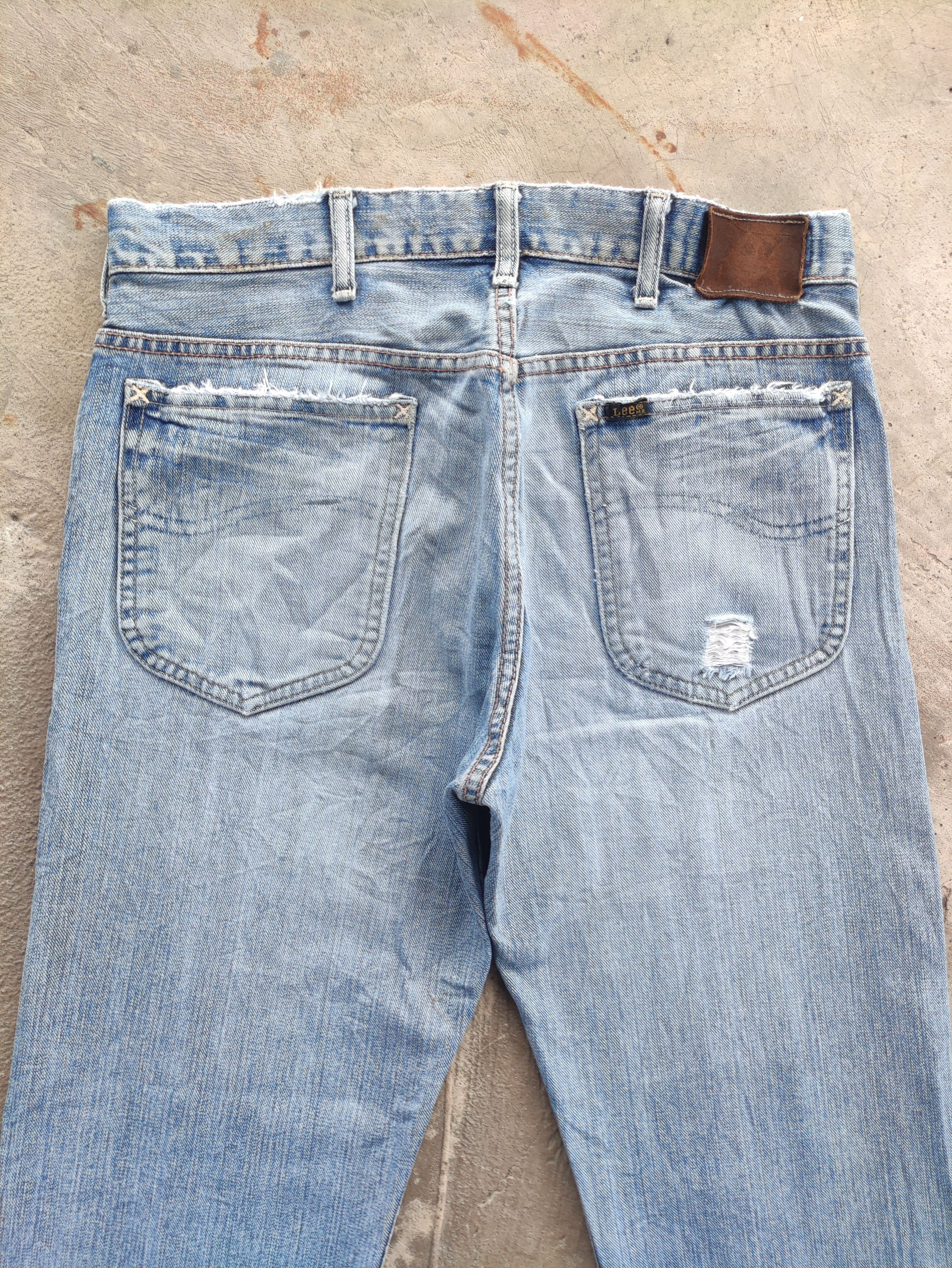 Vintage Lee Japan Distressed Faded Denim Jean