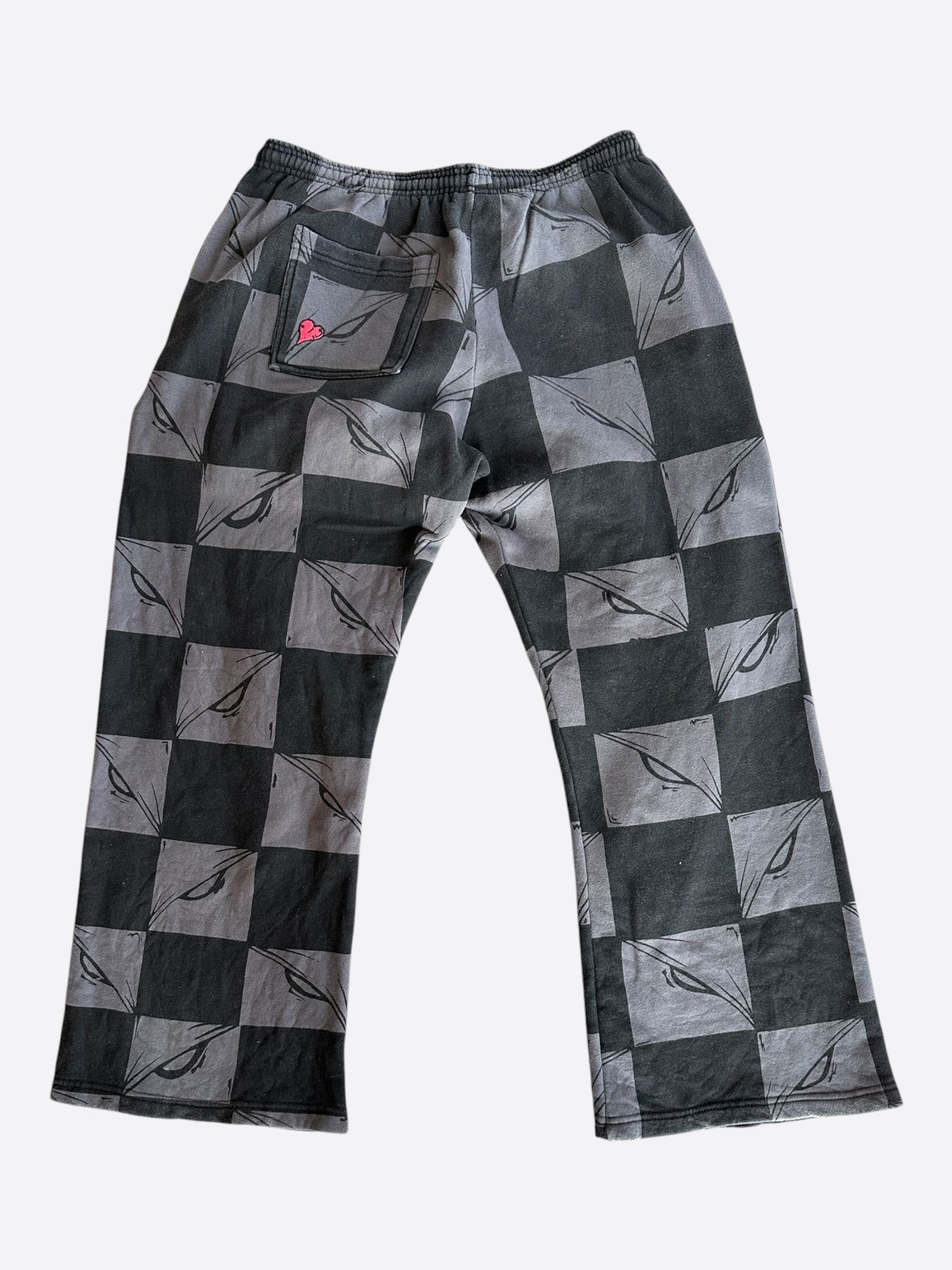 Matty Boy Matty Boy Grey & Black 99 Eyez Anti Promo Sweatpants Size US 36 / EU 52 - 2 Thumbnail