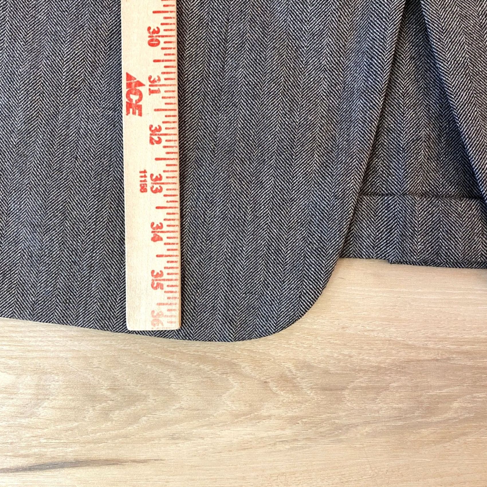 John Varvatos VINTAGE John Varvatos Sport Coat USA Mens 52XL Herringbone 3 Button Blazer Wool Alpaca Size 52R - 7 Thumbnail