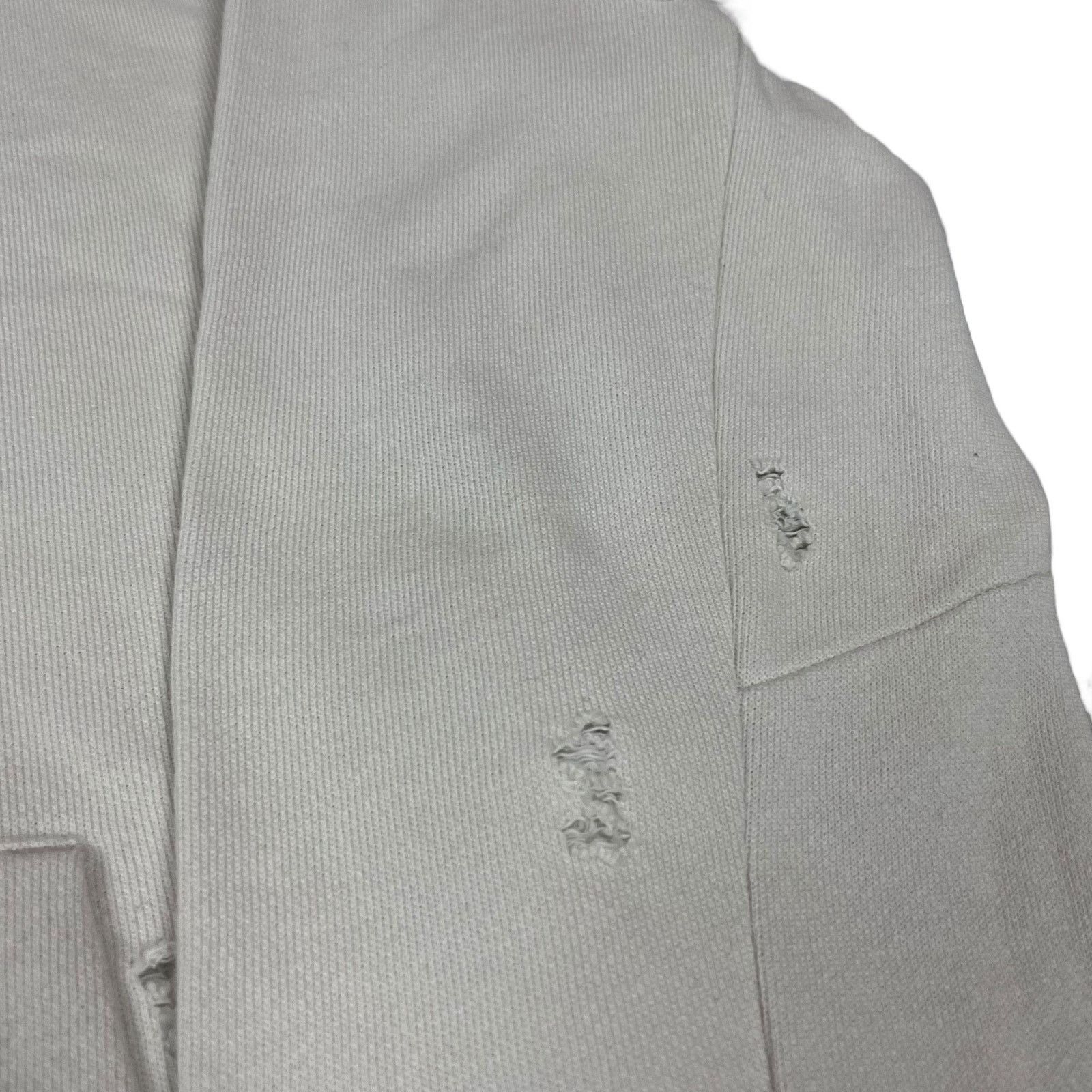 Iro IRO Almeus Men's White Cotton Long Sleeve Full Zip Hoodie M Size US M / EU 48-50 / 2 - 2 Thumbnail