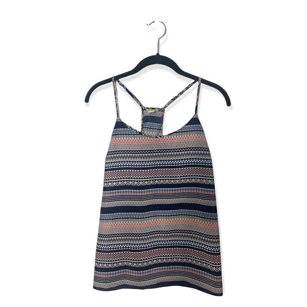 J.Crew J.Crew Women’s Size 4 Blue Patterned Striped Tank Top Adjust Size S / US 4 / IT 40 - 3 Thumbnail