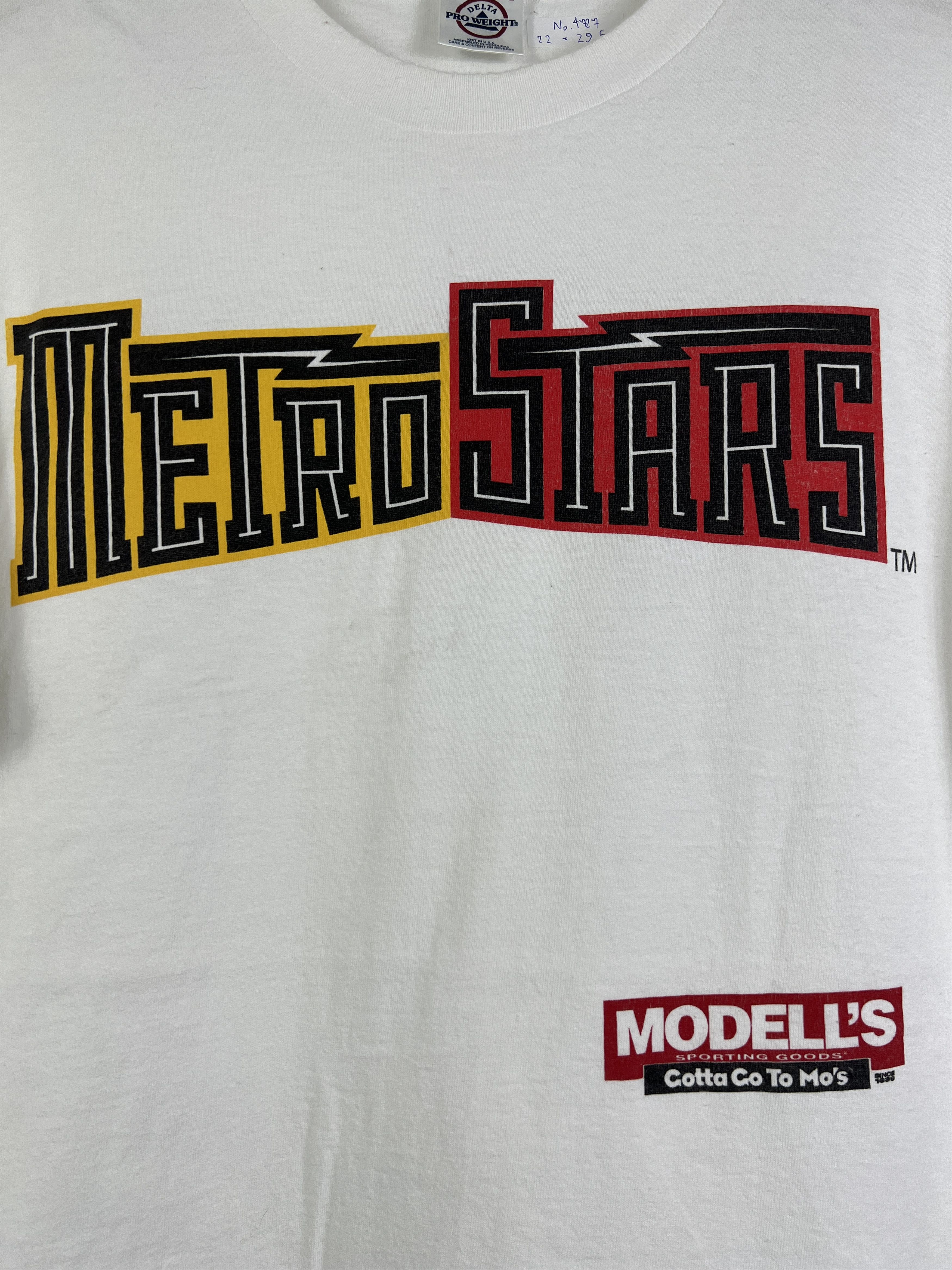 Vintage No.4727 Vintage Graphic Tee MLS NY/NJ Metro Stars (L) Size US L / EU 52-54 / 3 - 2 Thumbnail