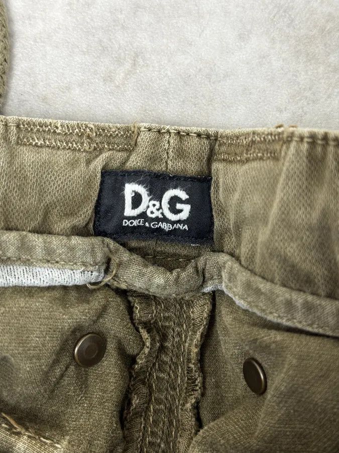 Dolce & Gabbana AW2004 Dolce & Gabbana Olive Green Multi Pockets Cargo Pants Size US 32 / EU 48 - 12 Thumbnail