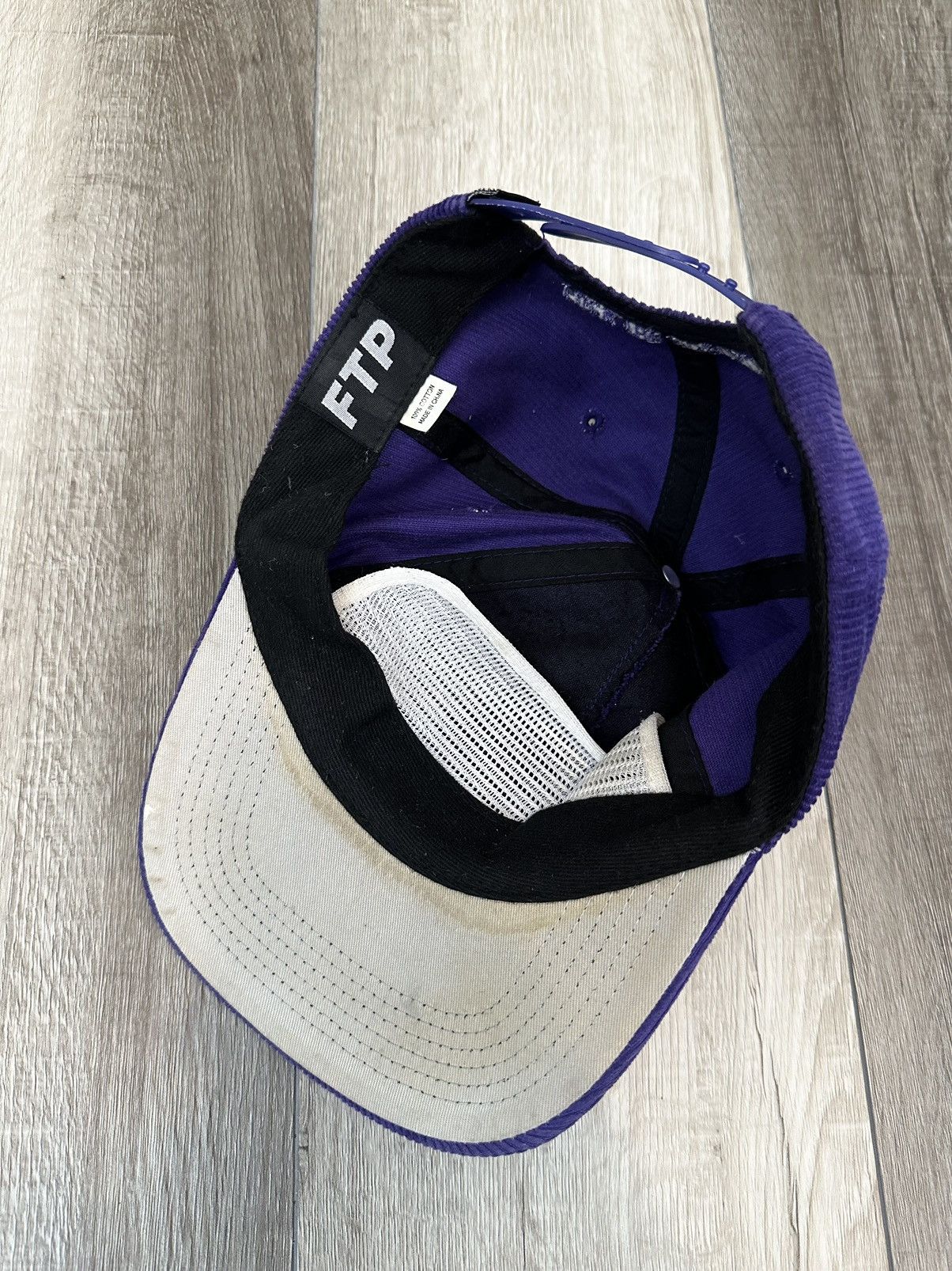 Fuck The Population Fuck The Population Purple Corduroy Smiley Logo Hat FTP Size ONE SIZE - 6 Thumbnail