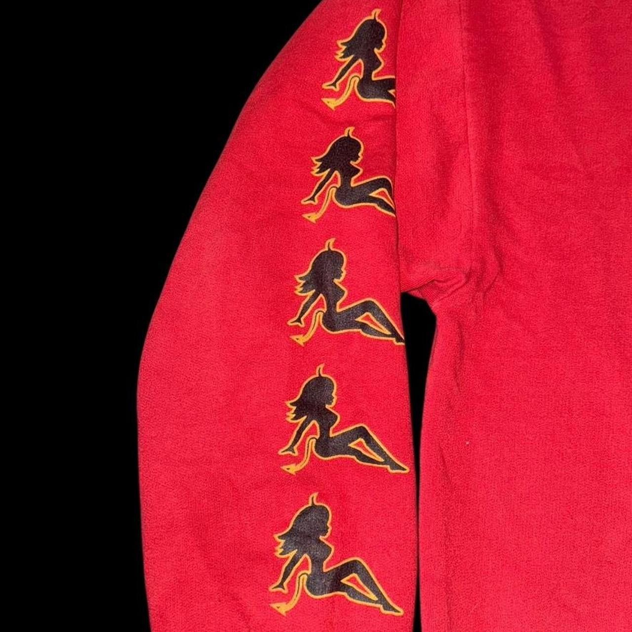 JNCO Y2K 2000s Snakeyes Pin Up Devil Girl Flame Cyber Punk Hoodie Size US L / EU 52-54 / 3 - 5 Thumbnail