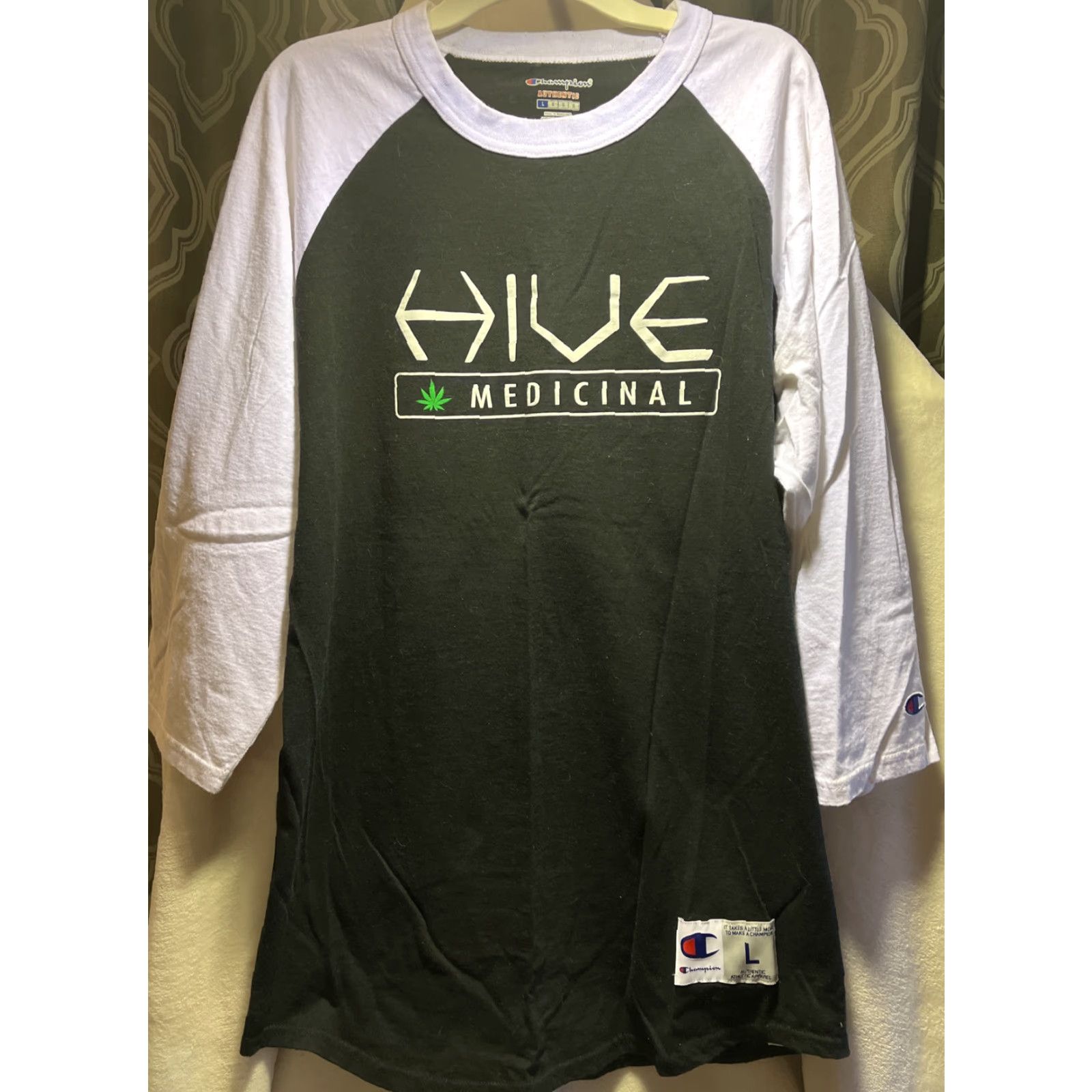 Vintage VINTAGE HIVE Baseball T-Shirt & Hat Set Unisex Adults Large Black Cotton 3/4 Sleeve Black & Camouflage Size US L / EU 52-54 / 3 - 4 Thumbnail