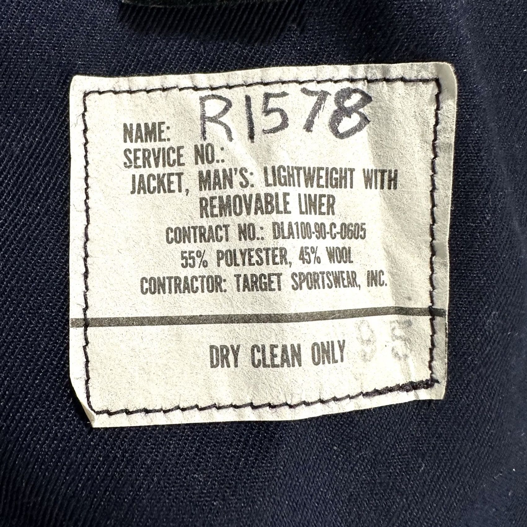 Vintage Vintage US Military Jacket Men 44S Navy Uniform Lightweight Removable Liner 90s Size US S / EU 44-46 / 1 - 5 Thumbnail