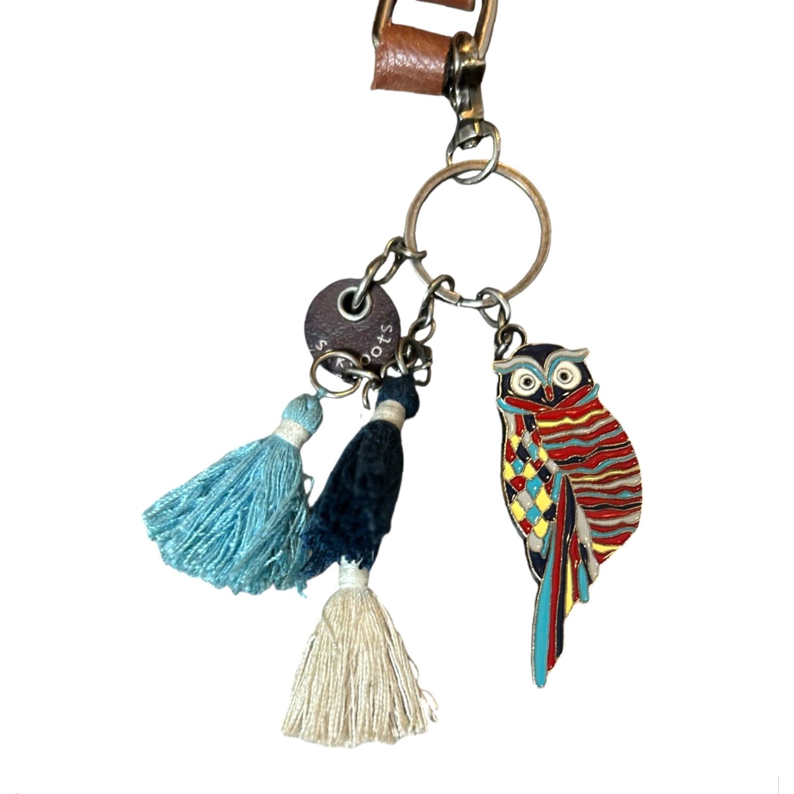 Vintage Sakroots Spirit Metro Tote Bag W/Wallet Owl Keychain Women Purse Floral Navy Tote U.S. Adults Women Ladies (not valid) Size ONE SIZE - 5 Thumbnail