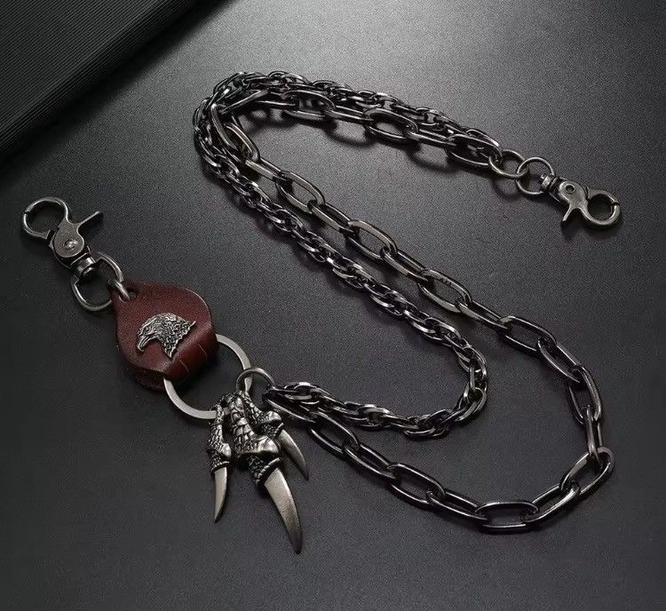 Jewelry Punk Rock Eagle Claw Wallet Chain Size ONE SIZE - 2 Thumbnail