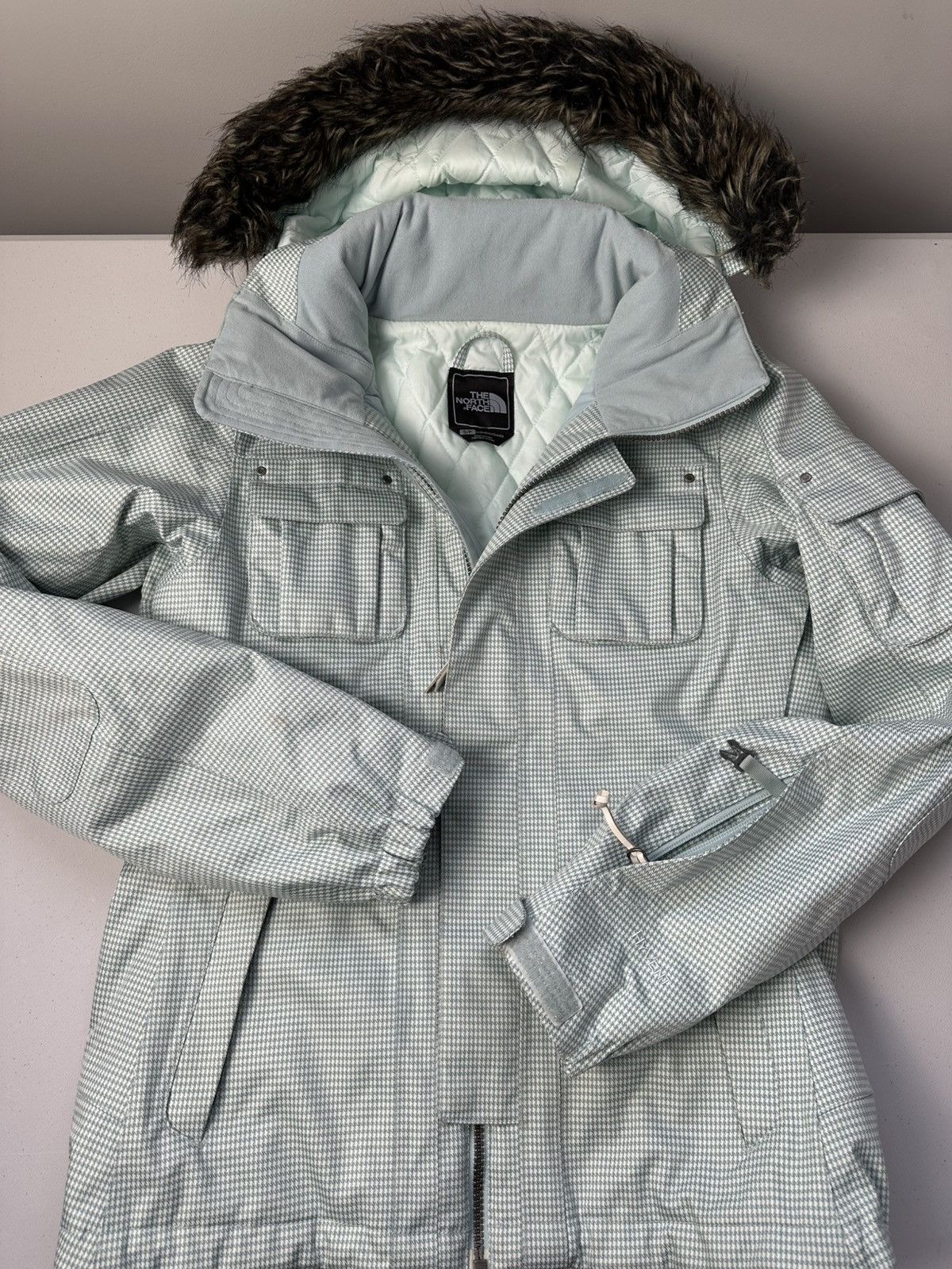 Japanese Brand × The North Face The North Face Fuzzy Rabbit Fur Hooded Ski Jacket Size S / US 4 / IT 40 - 15 Thumbnail