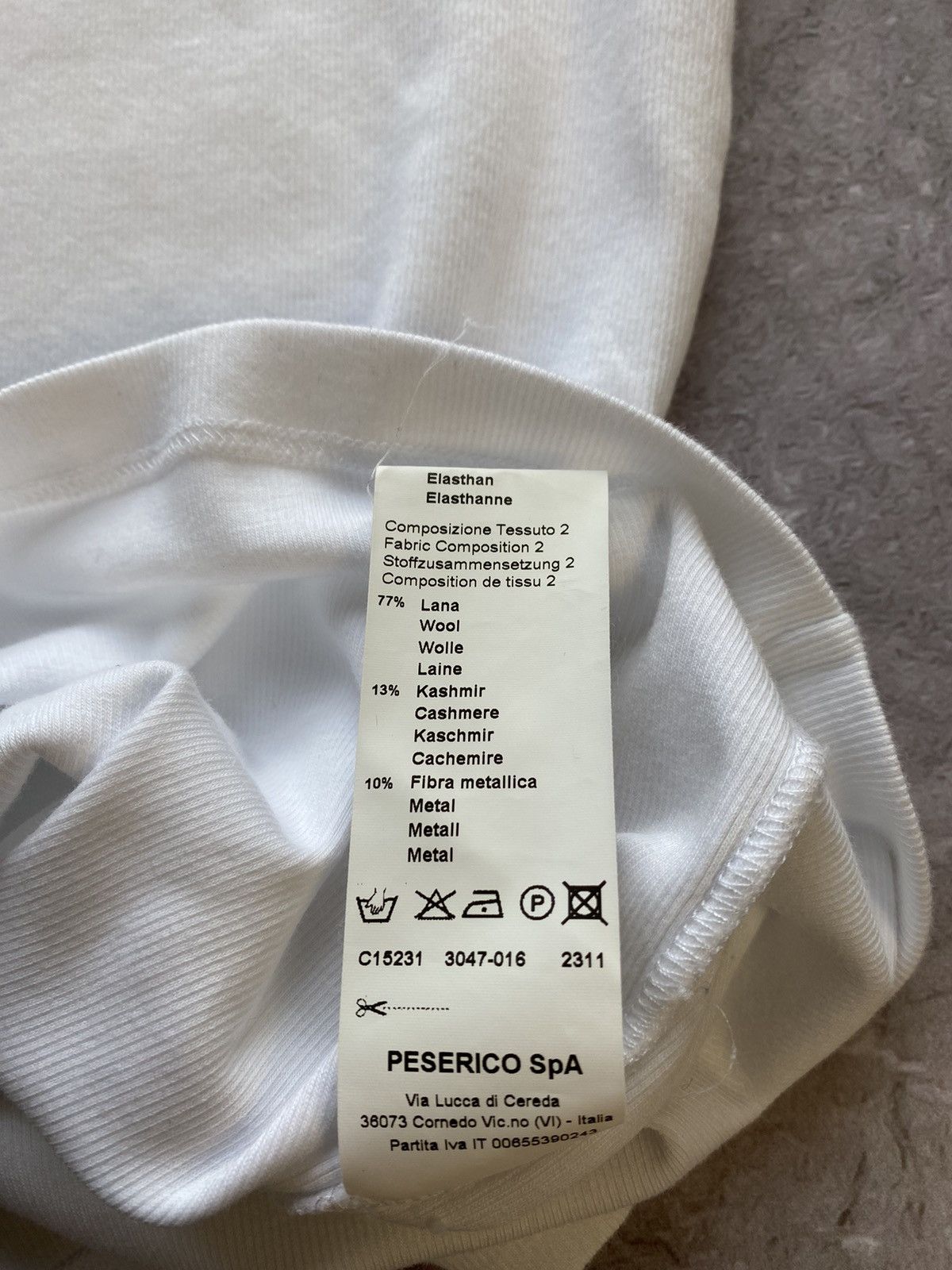 Peserico Classic Peserico Made in Italy White Lana Wool T shirt Rare Size M / US 6-8 / IT 42-44 - 8 Thumbnail