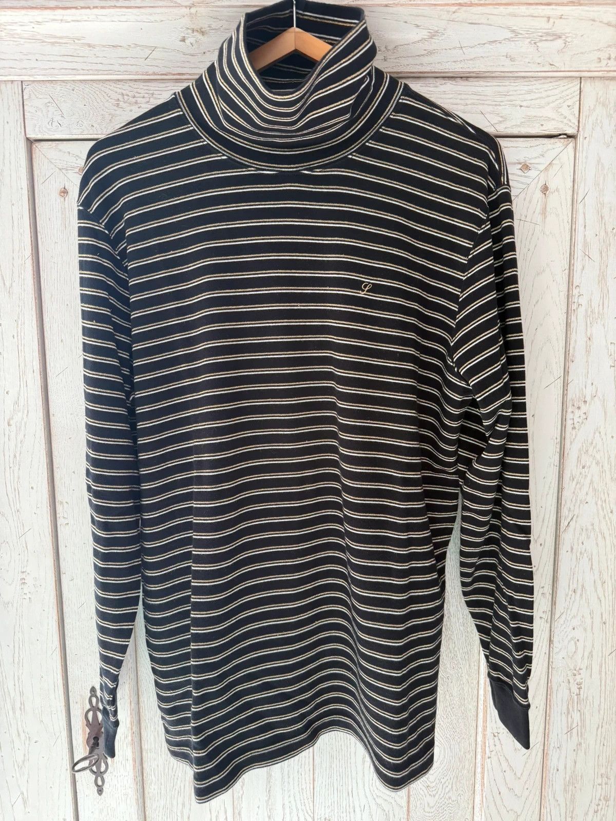 Supreme Supreme Black Gold Stripe Turtle neck Size US L / EU 52-54 / 3 - 2 Thumbnail