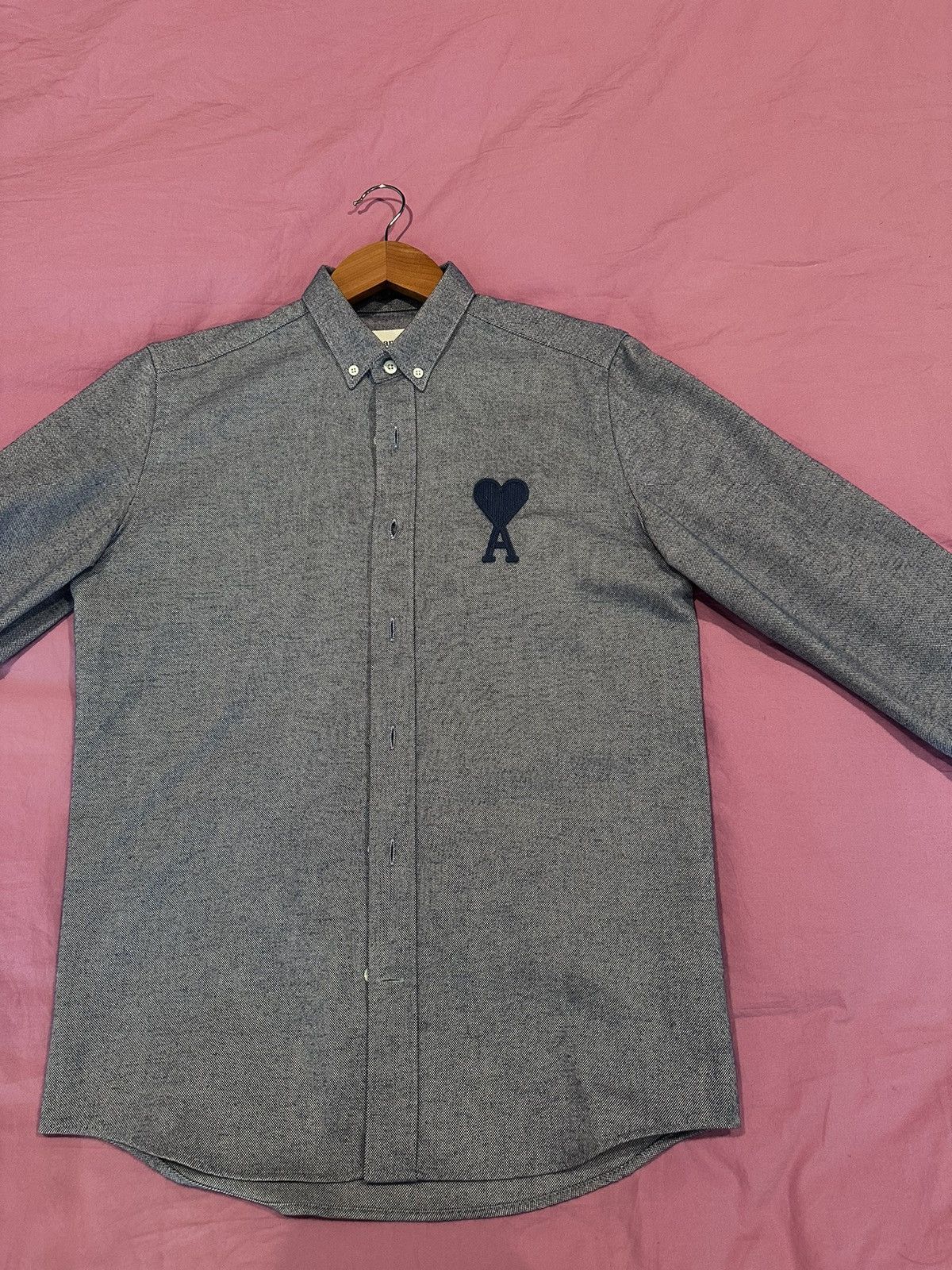AMI AMI Embroidered Shirt Size US S / EU 44-46 / 1 - 1 Thumbnail