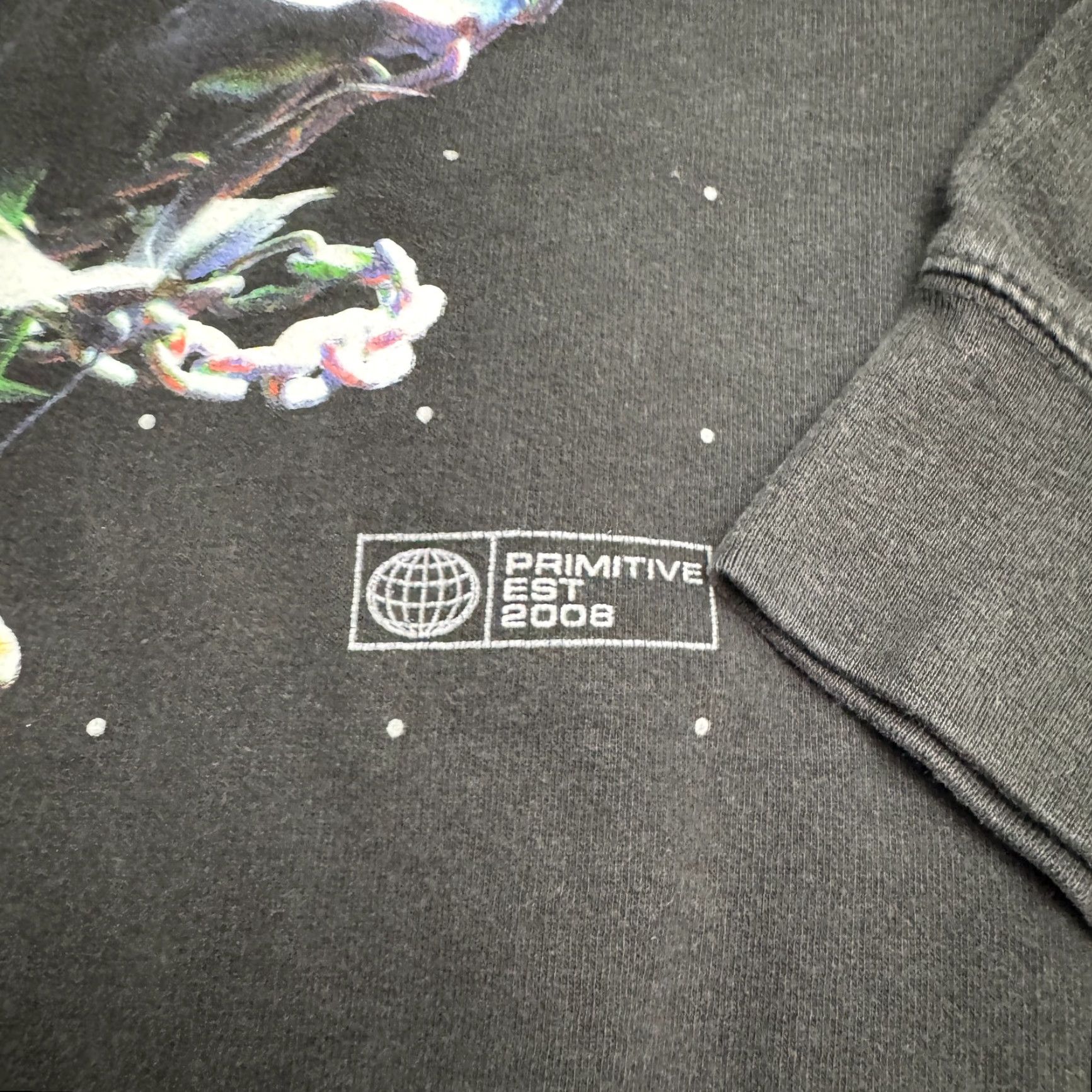 Primitive Primitive Skateboarding Hoodie Mens XS Black Graphic Rose Metallic Sweatshirt Size US XS / EU 42 / 0 - 4 Thumbnail