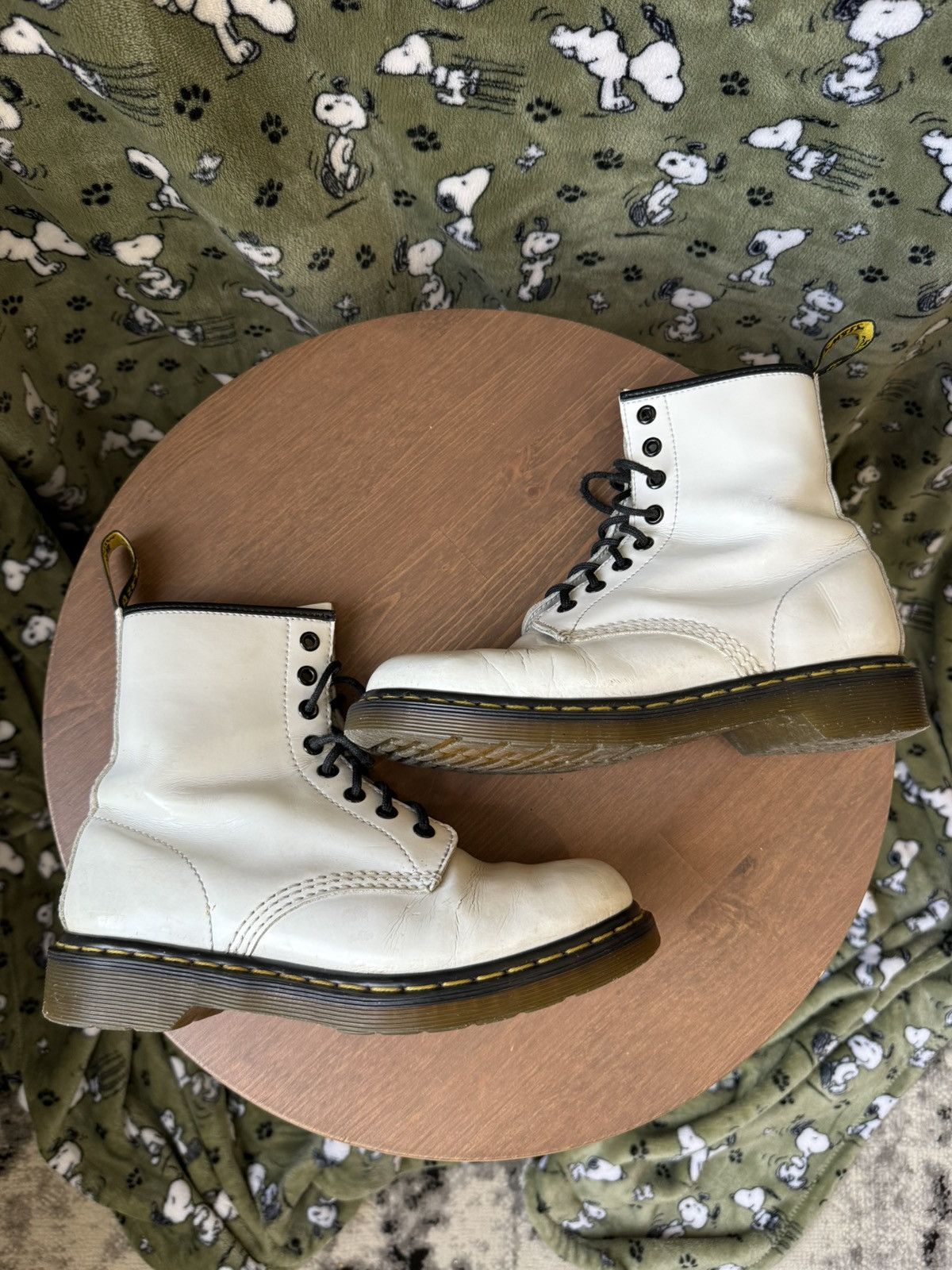 Dr. Martens Dr. Martens 1460 White Boots Size US 7.5 / IT 37.5 - 2 Thumbnail