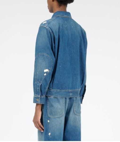 Maison Margiela o1w1db11225 Distressed Denim Jacket in Blue Size US M / EU 48-50 / 2 - 3 Thumbnail