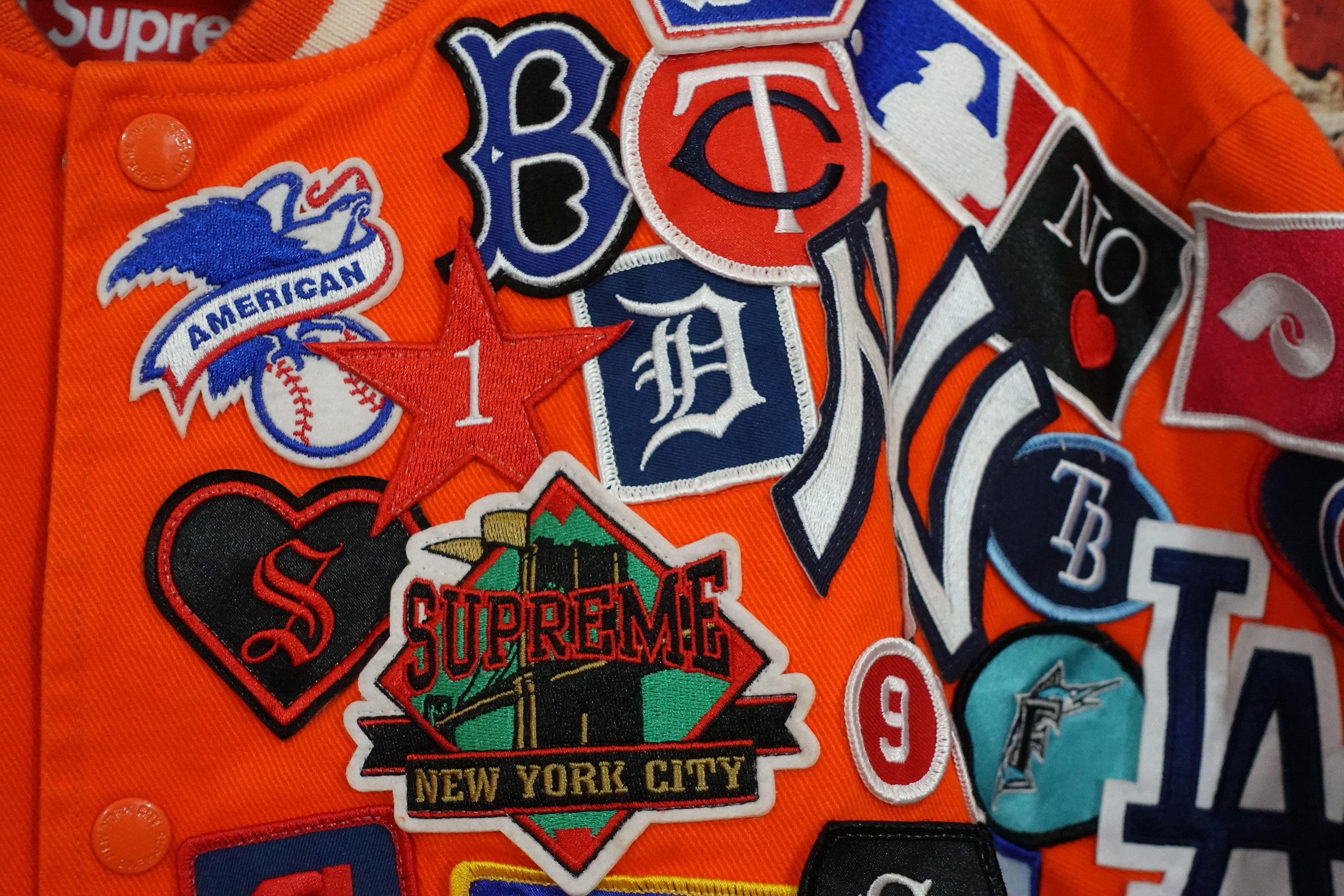 New Era × Supreme Supreme New Era MLB Varsity Jacket Size US L / EU 52-54 / 3 - 5 Thumbnail