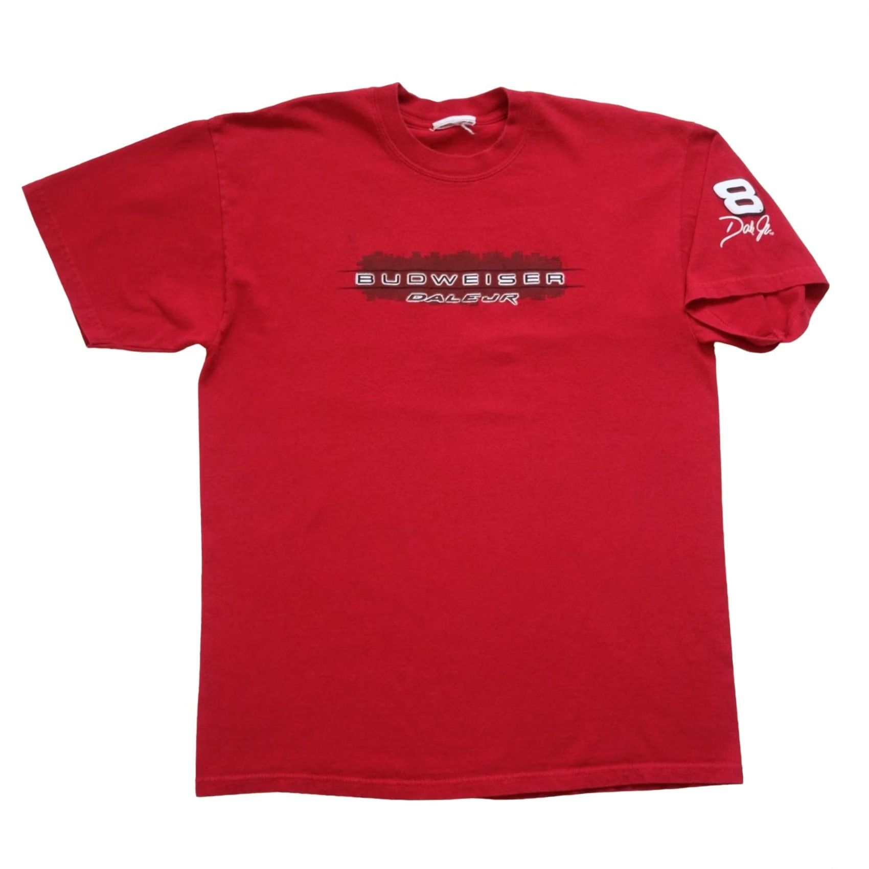 Chase Authentics VINTAGE BUDWEISER T-SHIRT Chase Authentics NASCAR Red Graphic 90s 00s SZ L Mens Red Graphic T Shirt Size US L / EU 52-54 / 3 - 2 Thumbnail