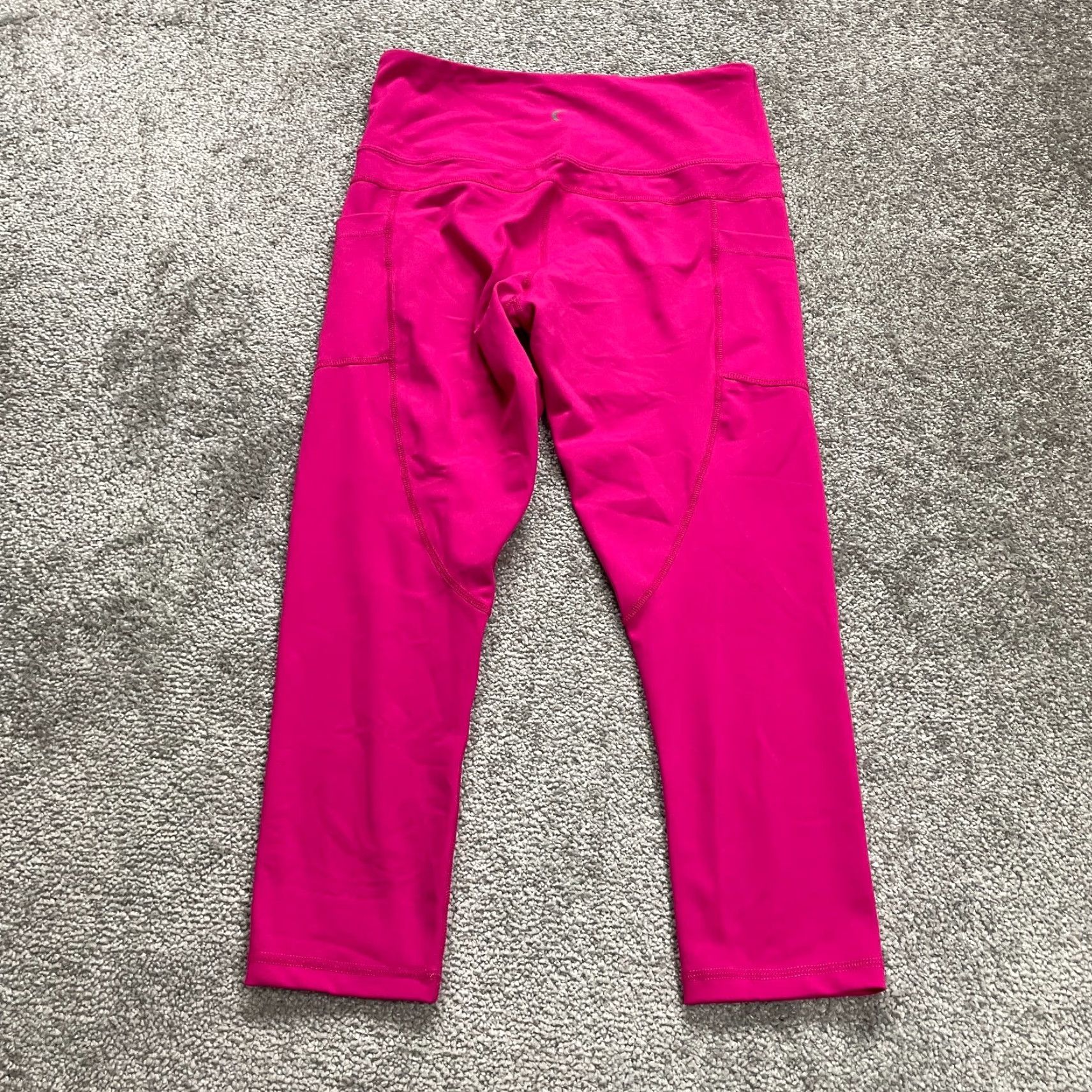 Vintage VINTAGE Zyia Cropped Leggings Womens 6-8 Pink High Rise Athletic Active Yoga Gym 26x20 Size 28" / US 6 / IT 42 - 2 Thumbnail