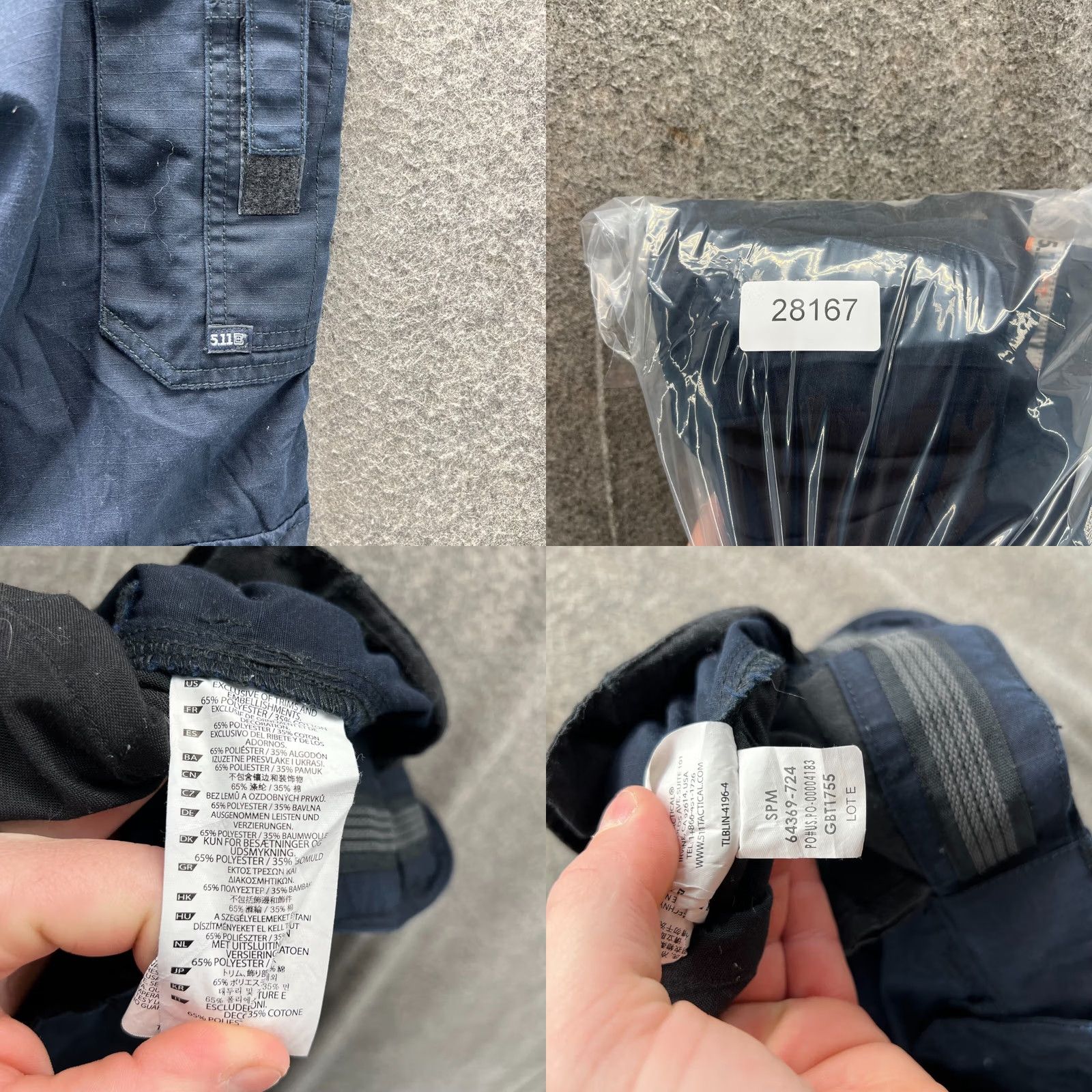 Vintage 5.11 Tactical Pants Women 12 Blue Cargo Ripstop TACLITE EMS 64369 Cargo Pants Womens Blue 12 Size 34" / US 12 / IT 48 - 8 Thumbnail