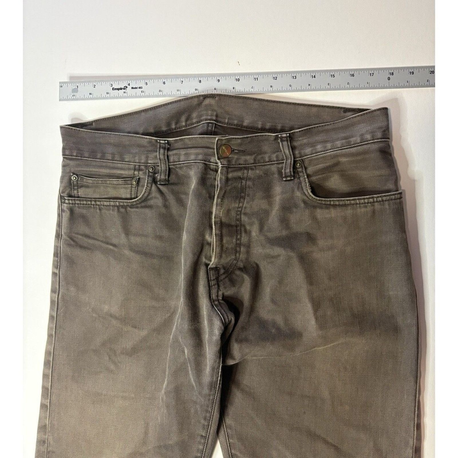 Carhartt Carhartt Brown Twill Work Pants 34x34 Leather Patch Klondike Size US 34 / EU 50 - 7 Thumbnail