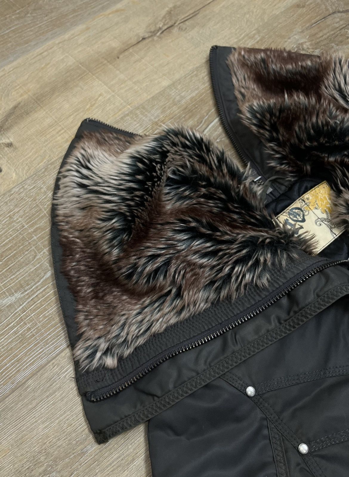 If Six Was Nine Japanese If Six Was Nine Style Zip Fur Bomber Jacket 90s Size US M / EU 48-50 / 2 - 6 Thumbnail