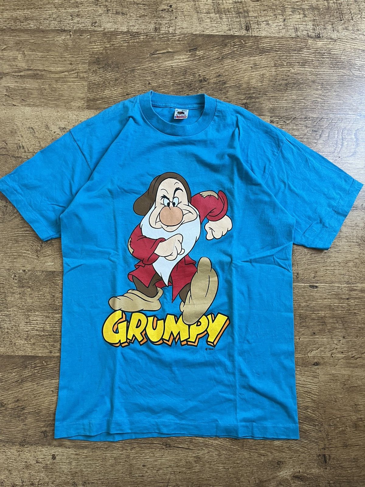 Disney × Vintage Vintage Disney Grumpy T-shirt Double Sided Size US L / EU 52-54 / 3 - 1 Thumbnail
