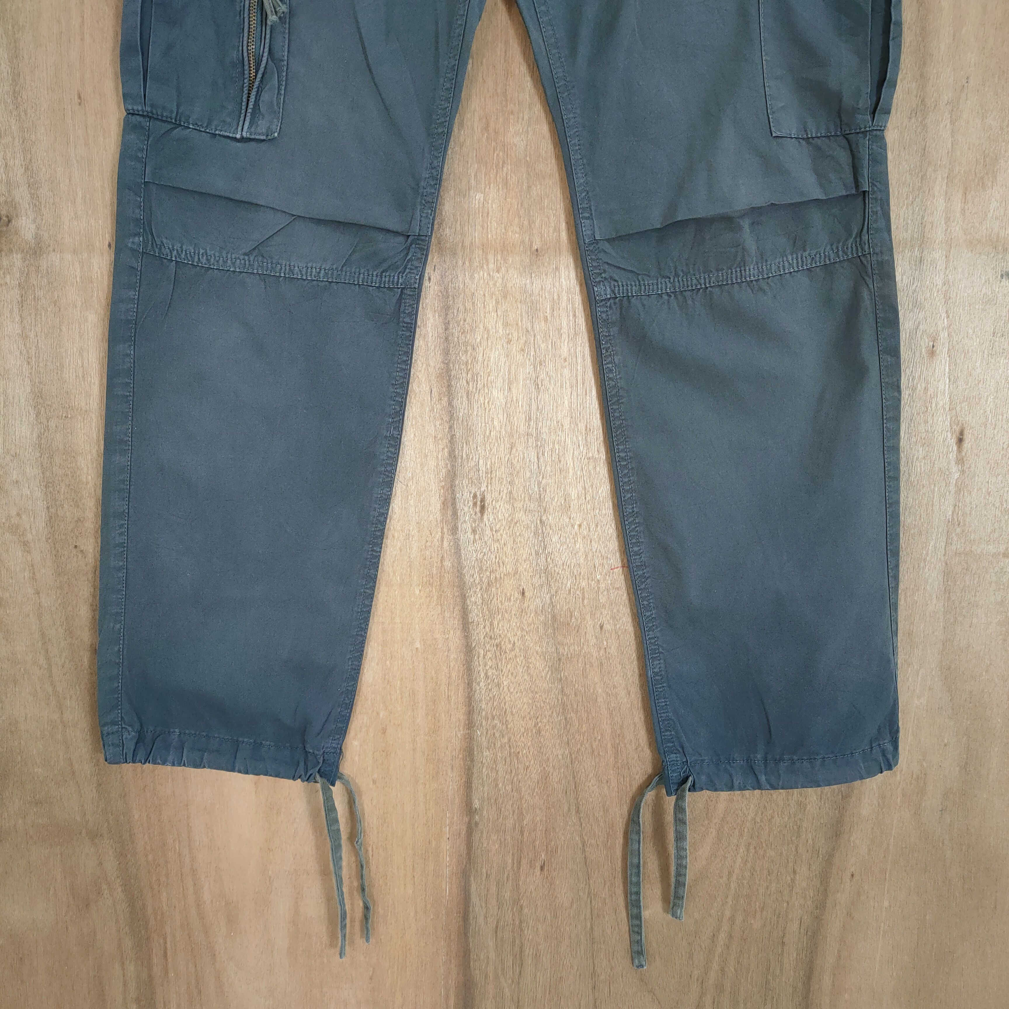 Takeo Kikuchi VINTAGE TAKEO KIKUCHI GREEN BONDAGE CARGO PANTS Size US 32 / EU 48 - 3 Thumbnail
