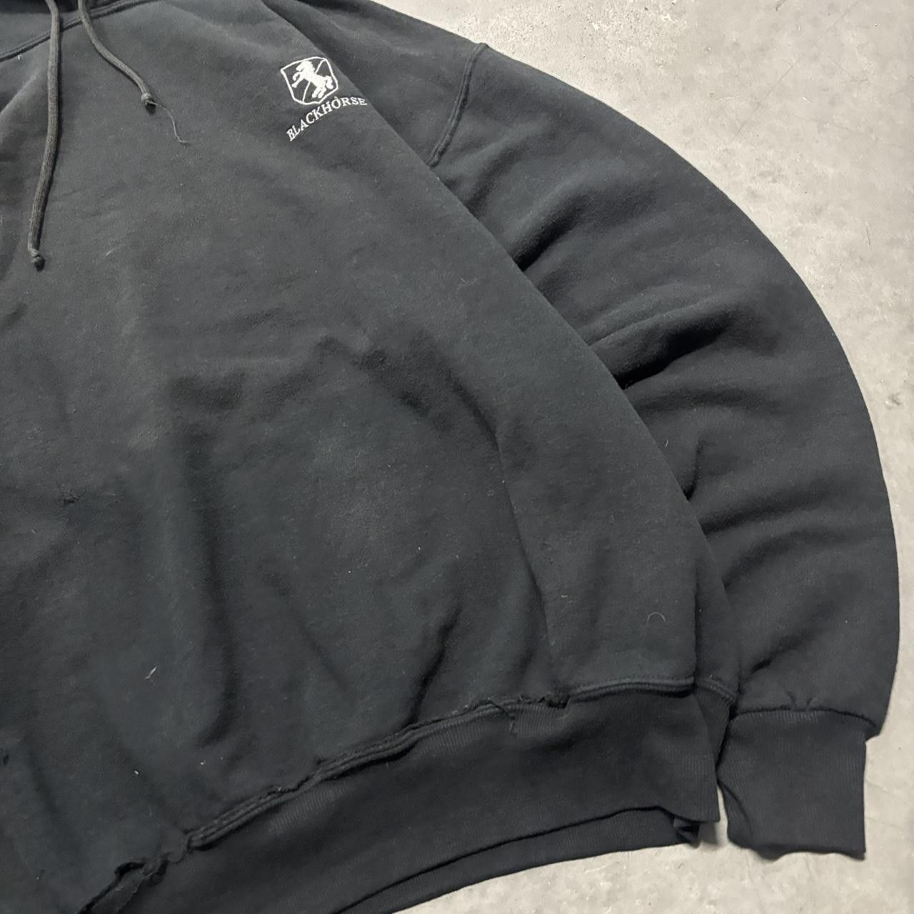 Japanese Brand × Vintage Crazy Vintage Y2K/2000s Black Essential Streetwear Minimal Hoodie! Size US M / EU 48-50 / 2 - 4 Thumbnail
