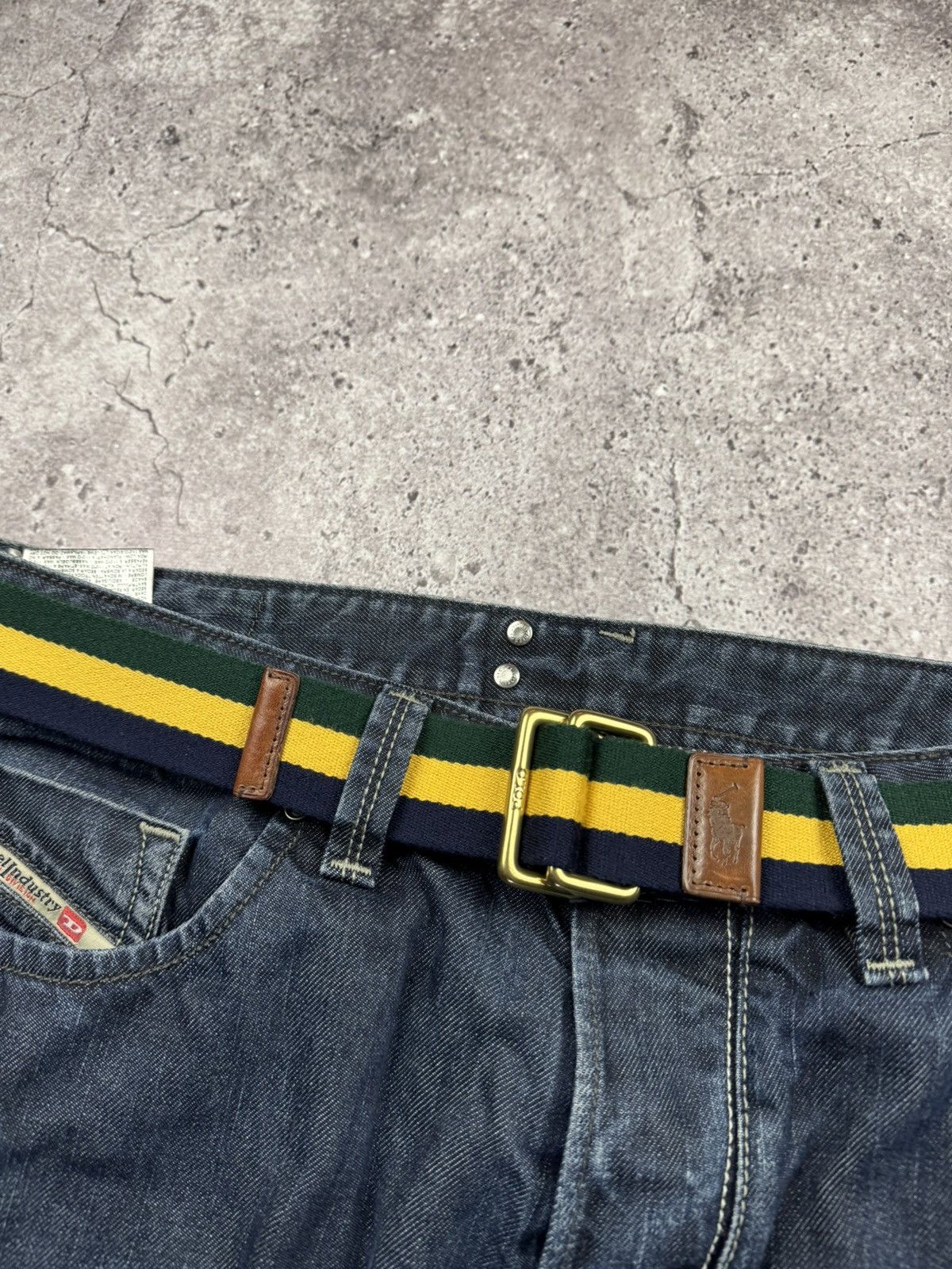 Polo Ralph Lauren Vintage Polo Ralph Lauren Striped Double D- Ring Belt Y2K Size ONE SIZE - 3 Thumbnail